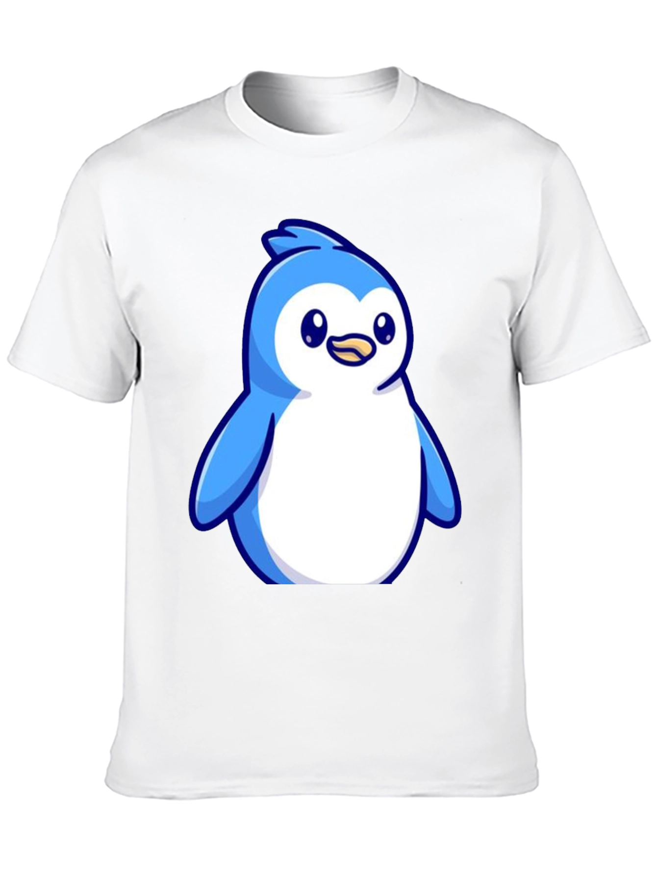Black Cute Penguin Graphic Tee - Soft Cotton Blend view 10