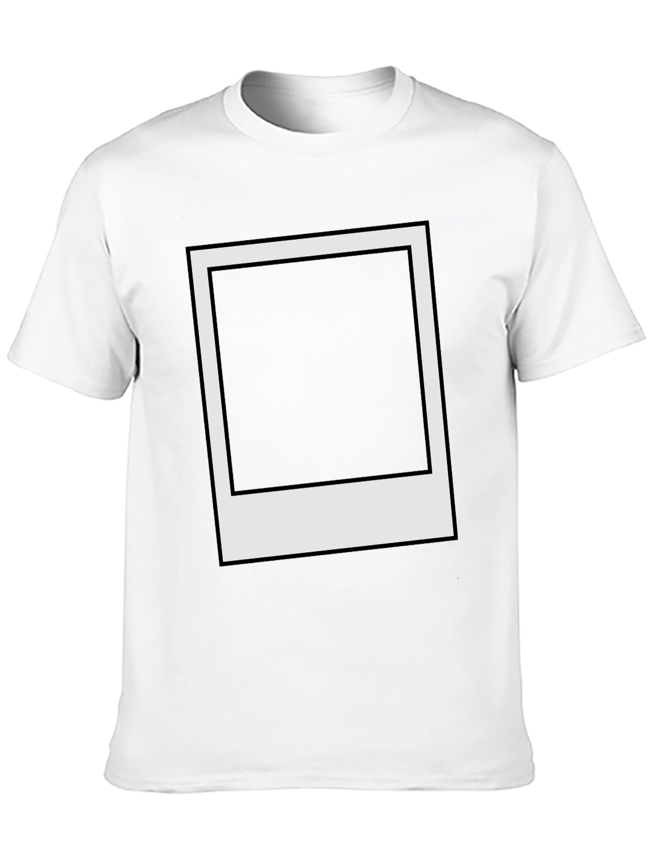 Black Retro Instant Photo Frame Black Tee view 10