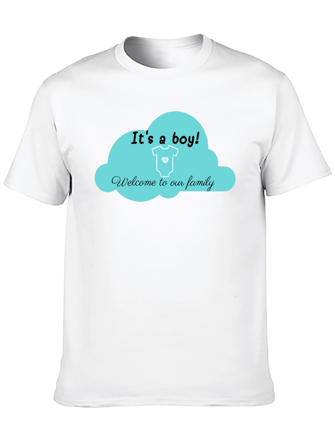 Black It's a Boy! T-Shirt - Baby Shower Gift view 10