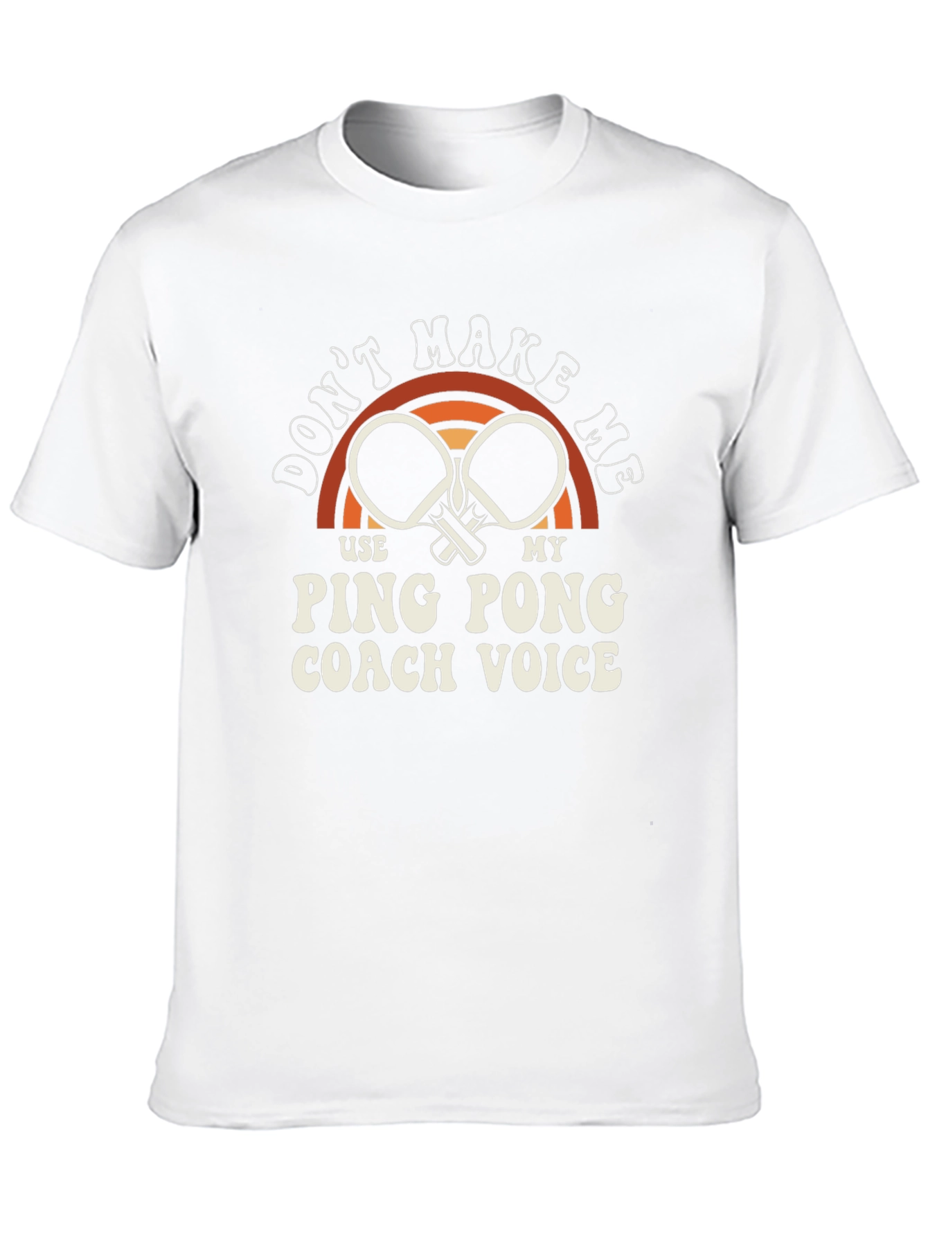 Black Ping Pong Coach T-Shirt - Funny Table Tennis Tee view 10
