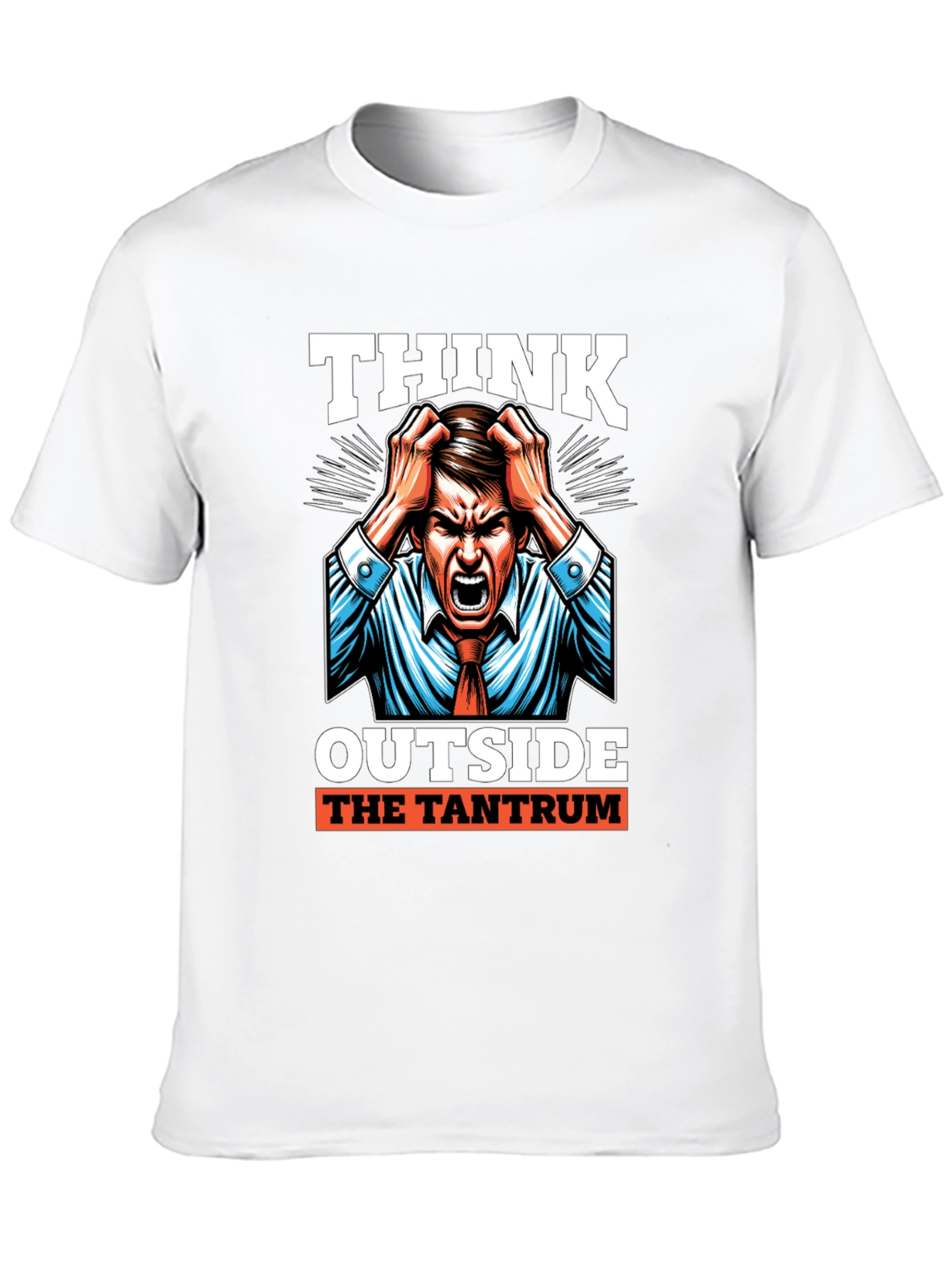 Black Think Outside the Tantrum Graphic Tee view 10