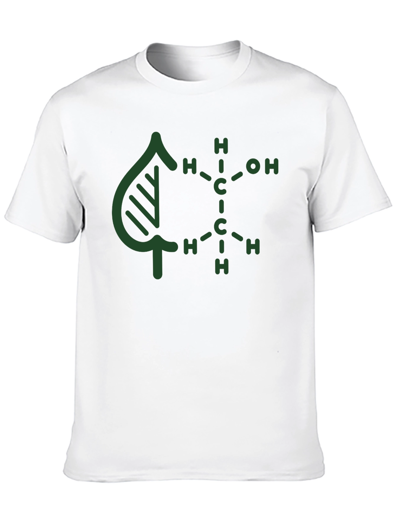 Black Nature Molecule Graphic Tee - Black Cotton Blend view 10