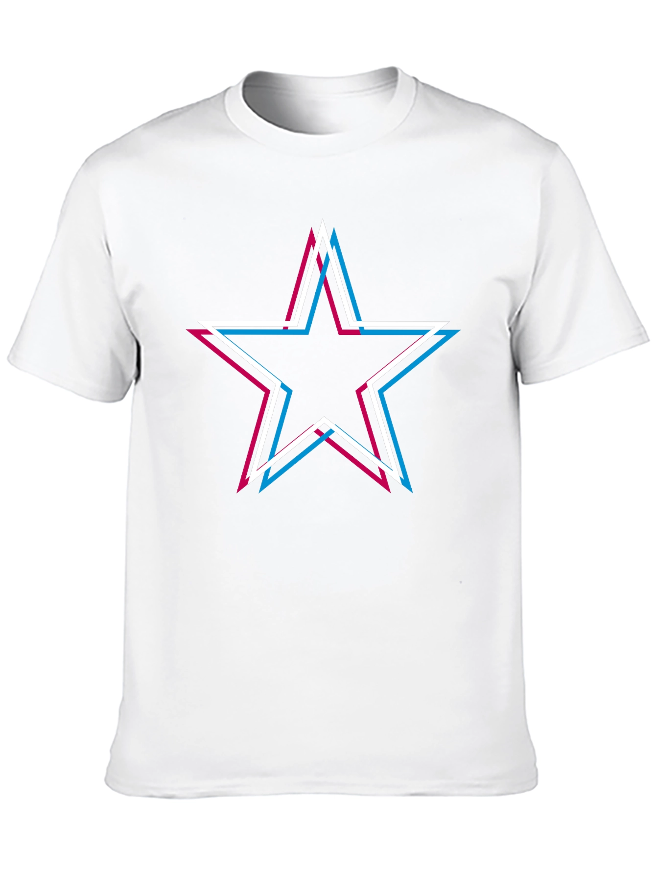 Black Retro Star Graphic Tee - Black Cotton Blend view 10