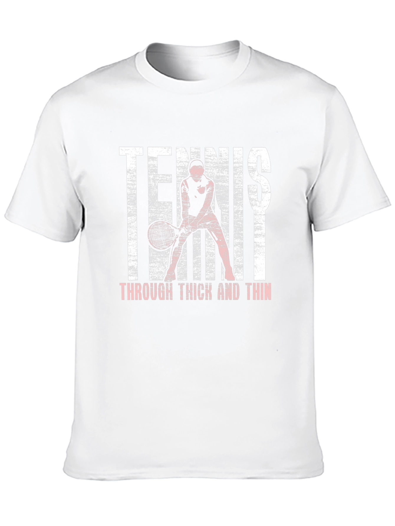 Black Tennis Through Thick and Thin Graphic Tee view 10