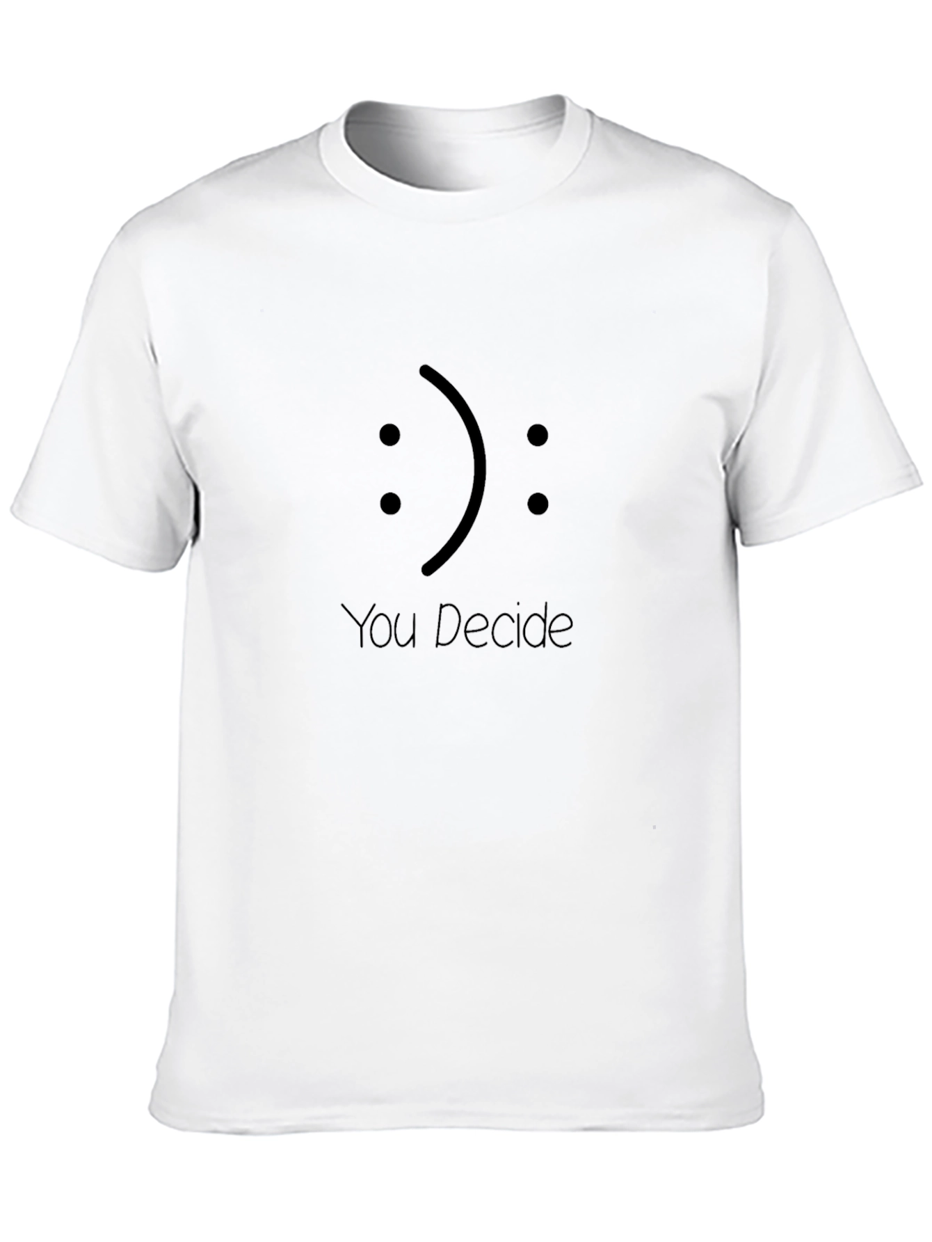Black You Decide Graphic T-Shirt - Black Cotton Tee view 10