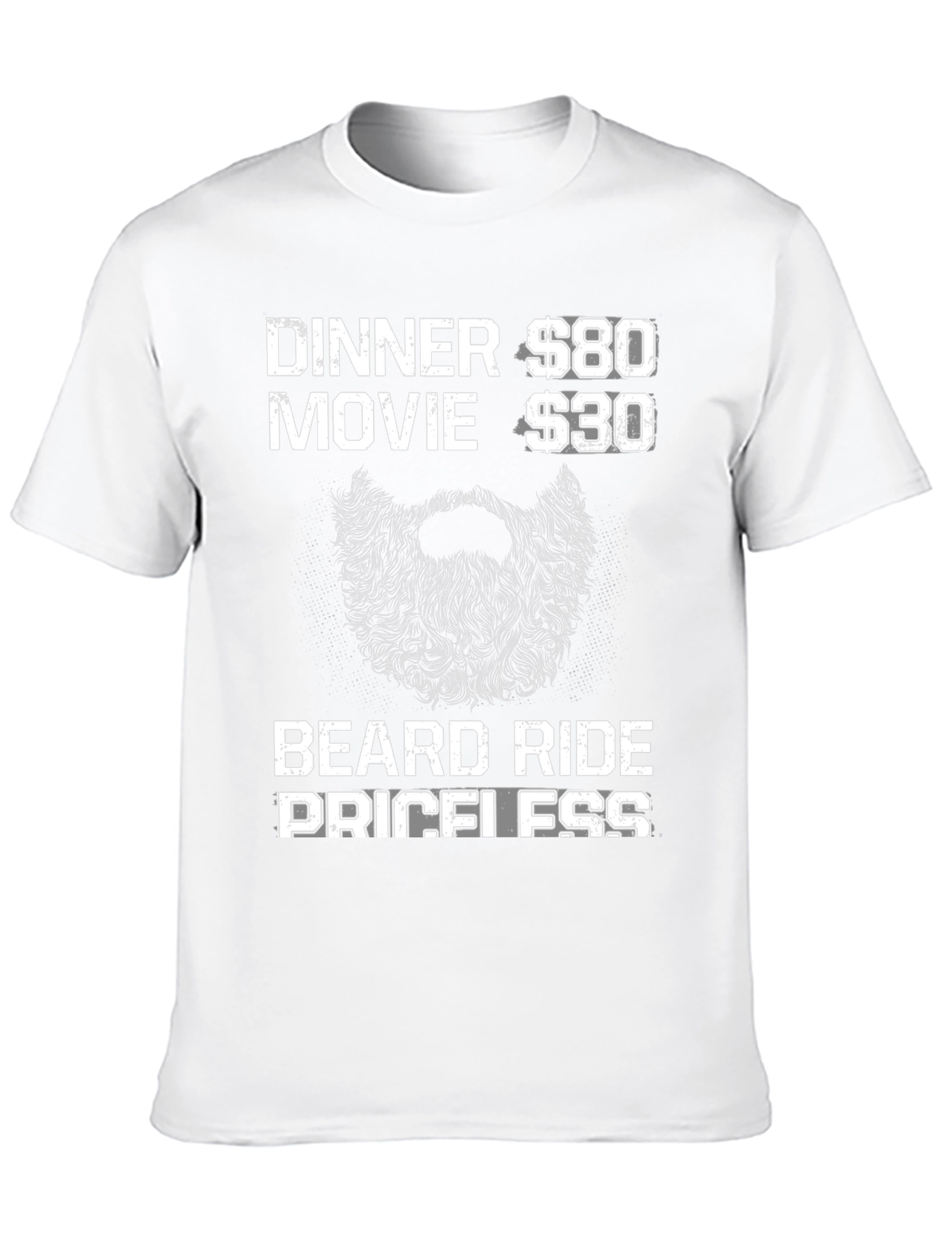 Black Beard Ride Priceless Men's Black T-Shirt view 10