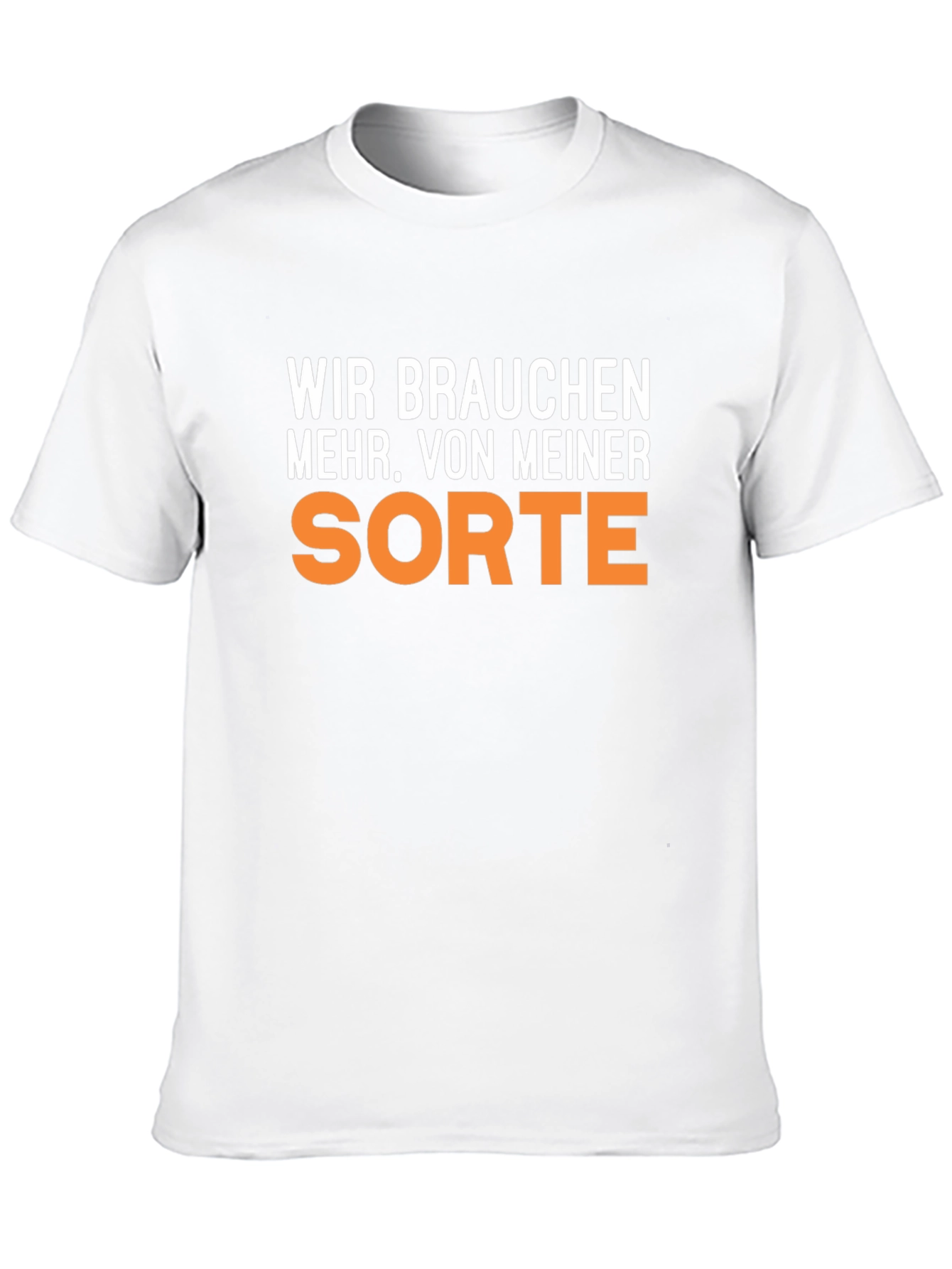 Black Wir Brauchen Mehr Sort T-Shirt - Black view 10