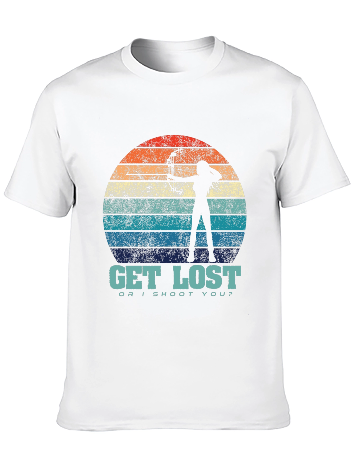Black Get Lost Archer Graphic T-Shirt view 10