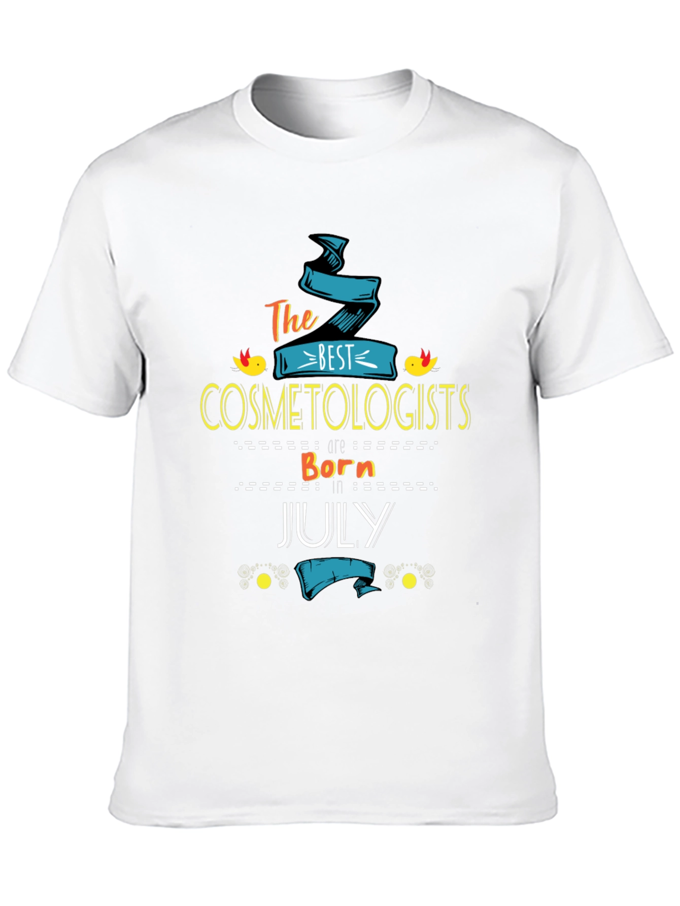 Black Best Cosmetologists Born in July Black T-Shirt view 10