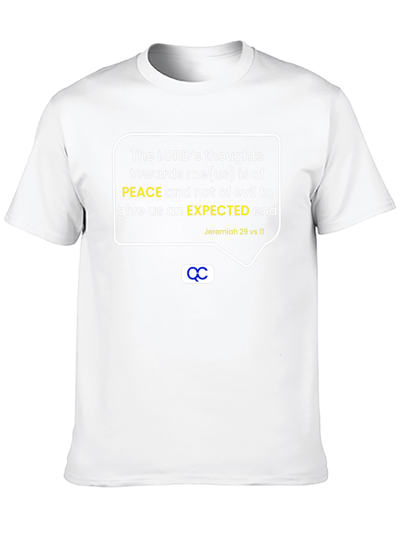 Black Peaceful Purpose T-Shirt - Christian Apparel view 10