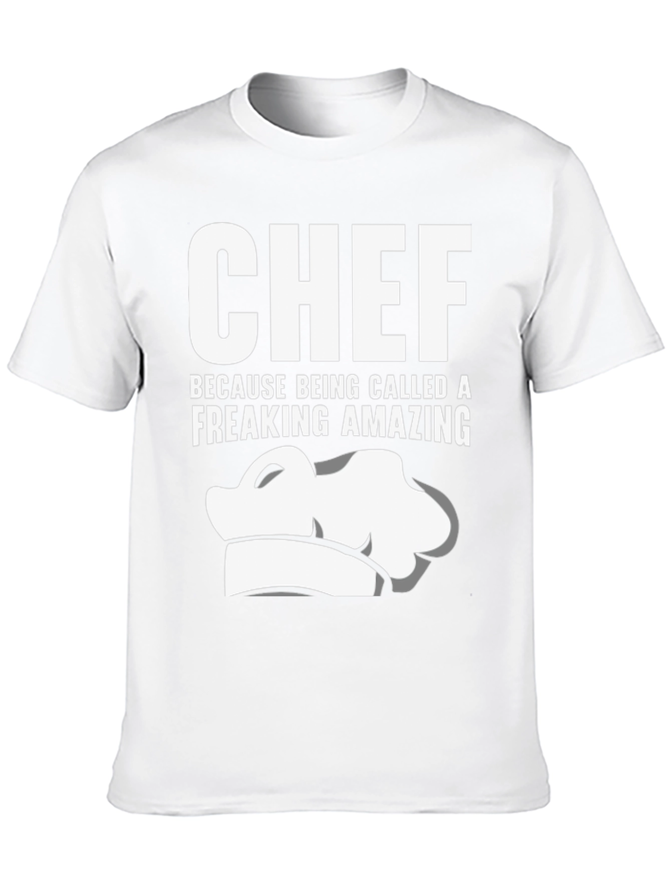 Black Chef Freaking Amazing T-Shirt - Black view 10