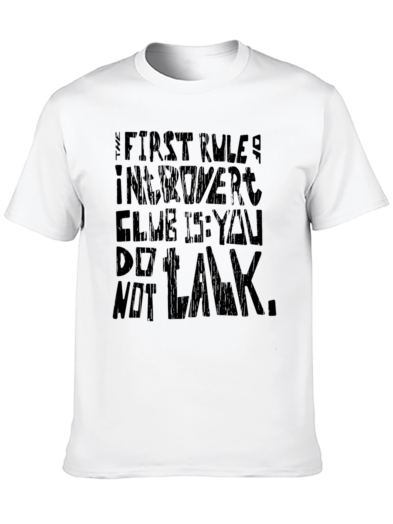 Black Introvert Club Graphic T-Shirt view 10