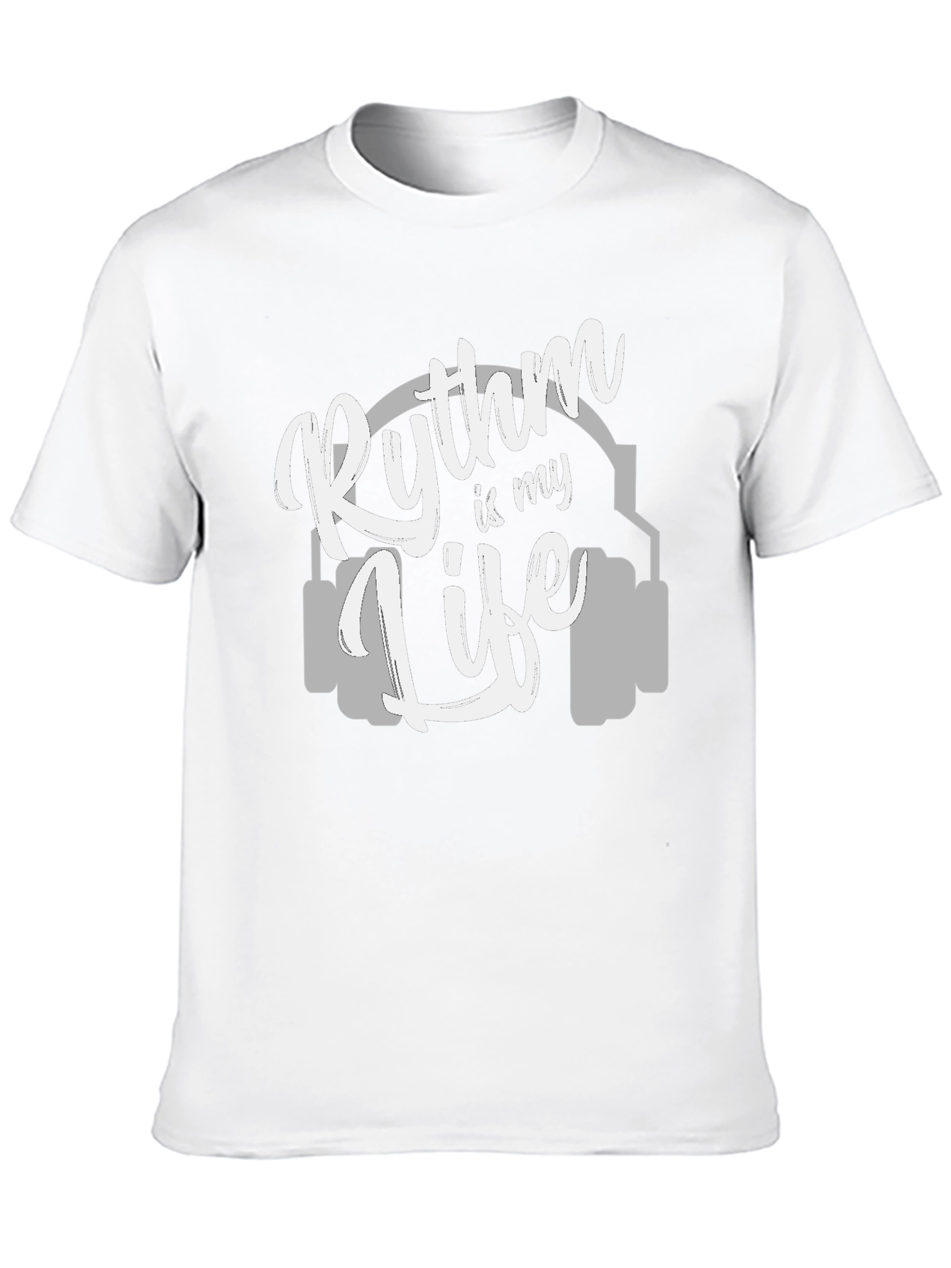 Black Rhythm is My Life Graphic Tee - Music Lover's T-Shirt view 10