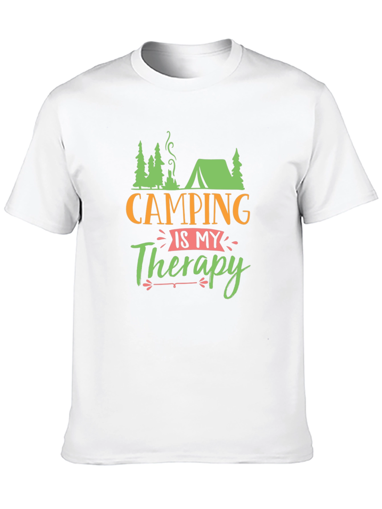 Black Camping is My Therapy Black T-Shirt view 10