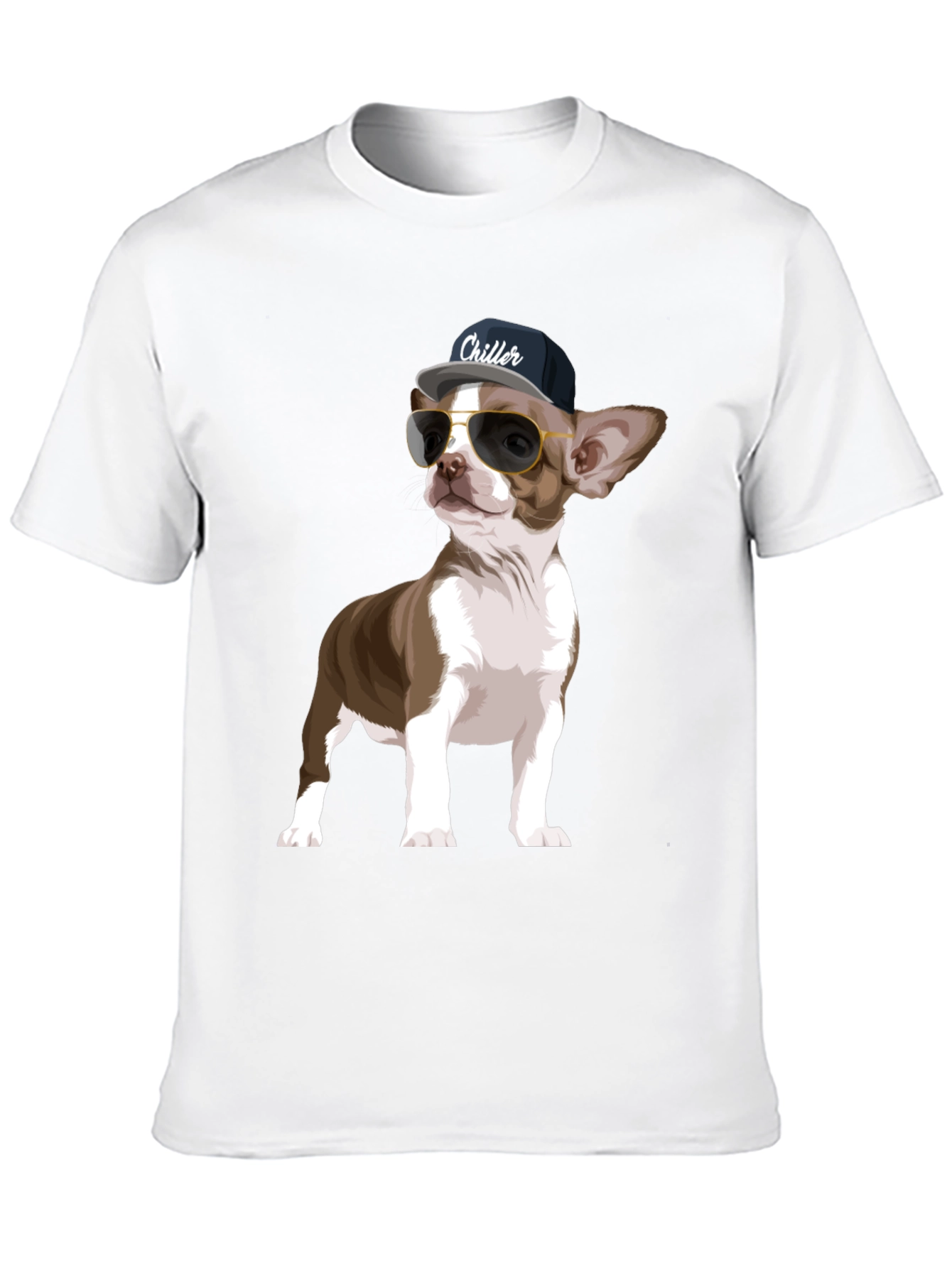 Black Cool Chihuahua Graphic T-Shirt view 10