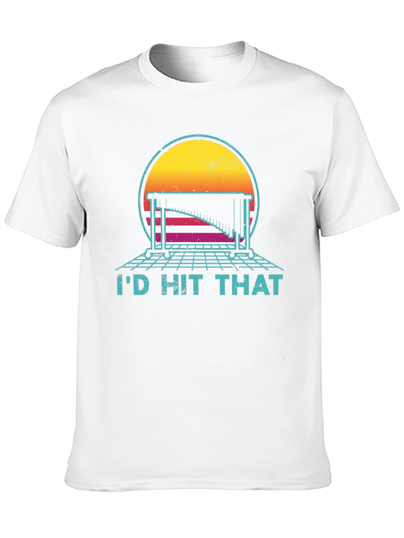 Black Retro Music T-Shirt - I'd Hit That Tee view 10