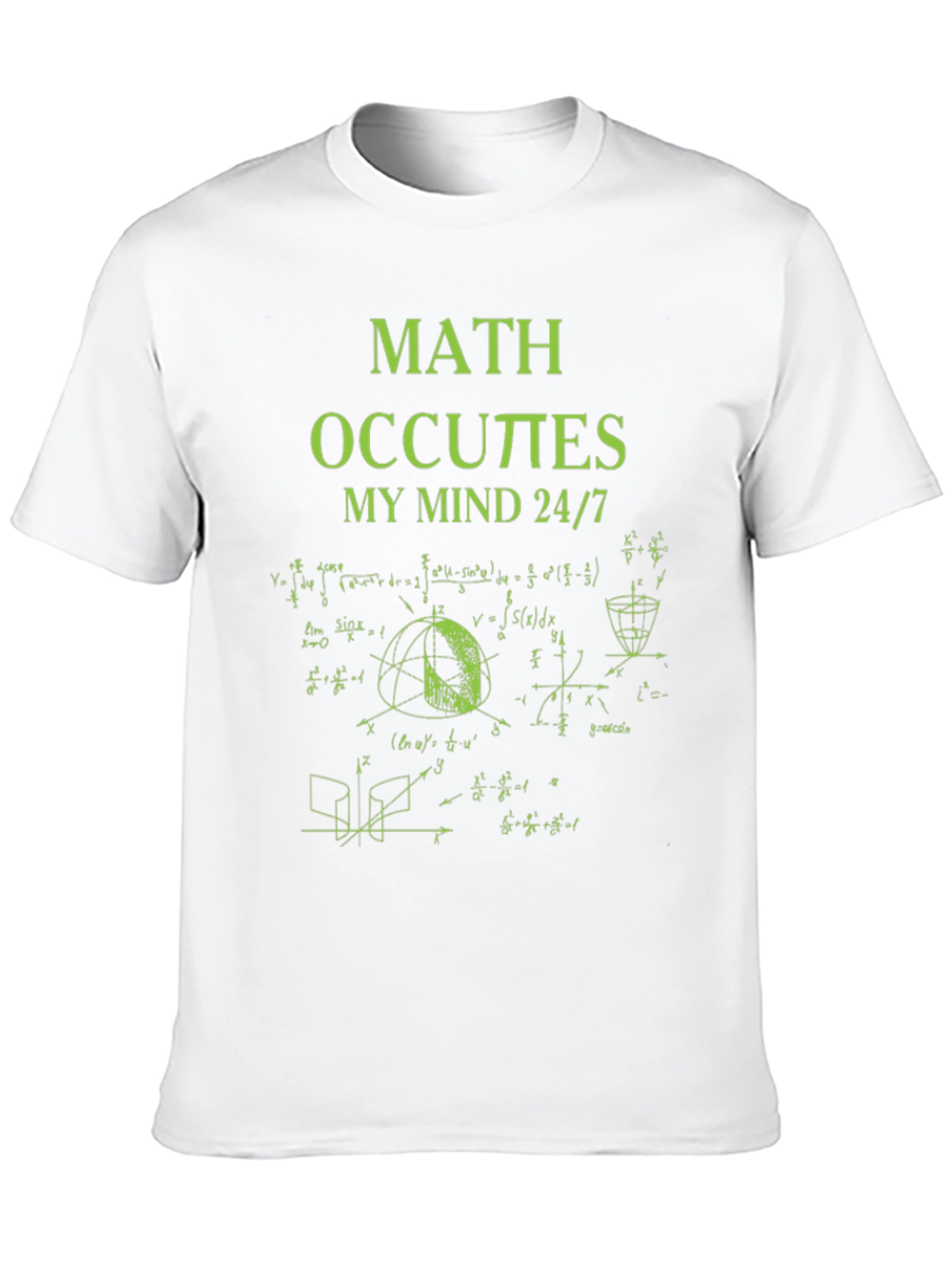 Black Math Occupies My Mind T-Shirt view 10