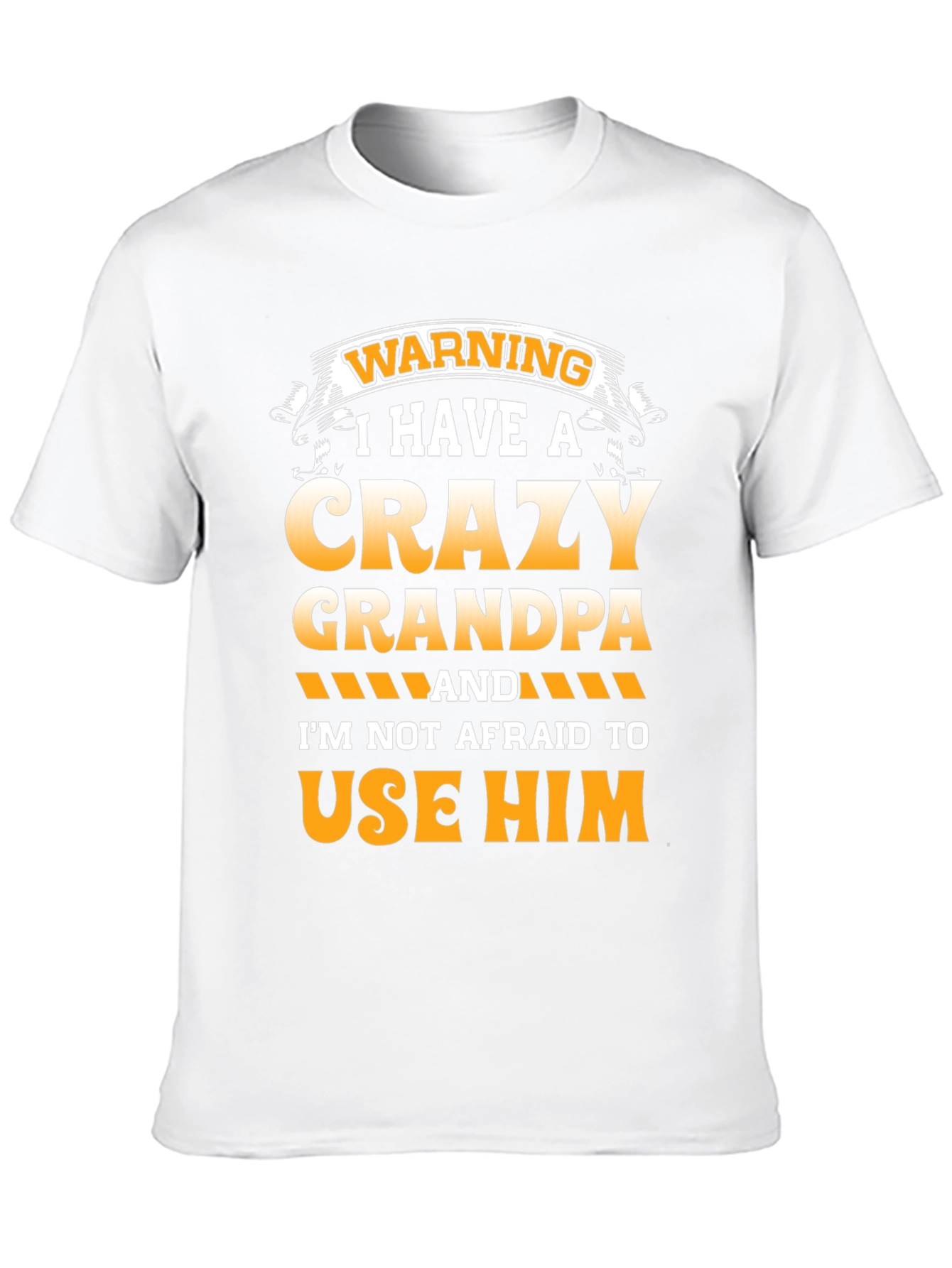 Black Crazy Grandpa T-Shirt - Warning Graphic Tee view 10