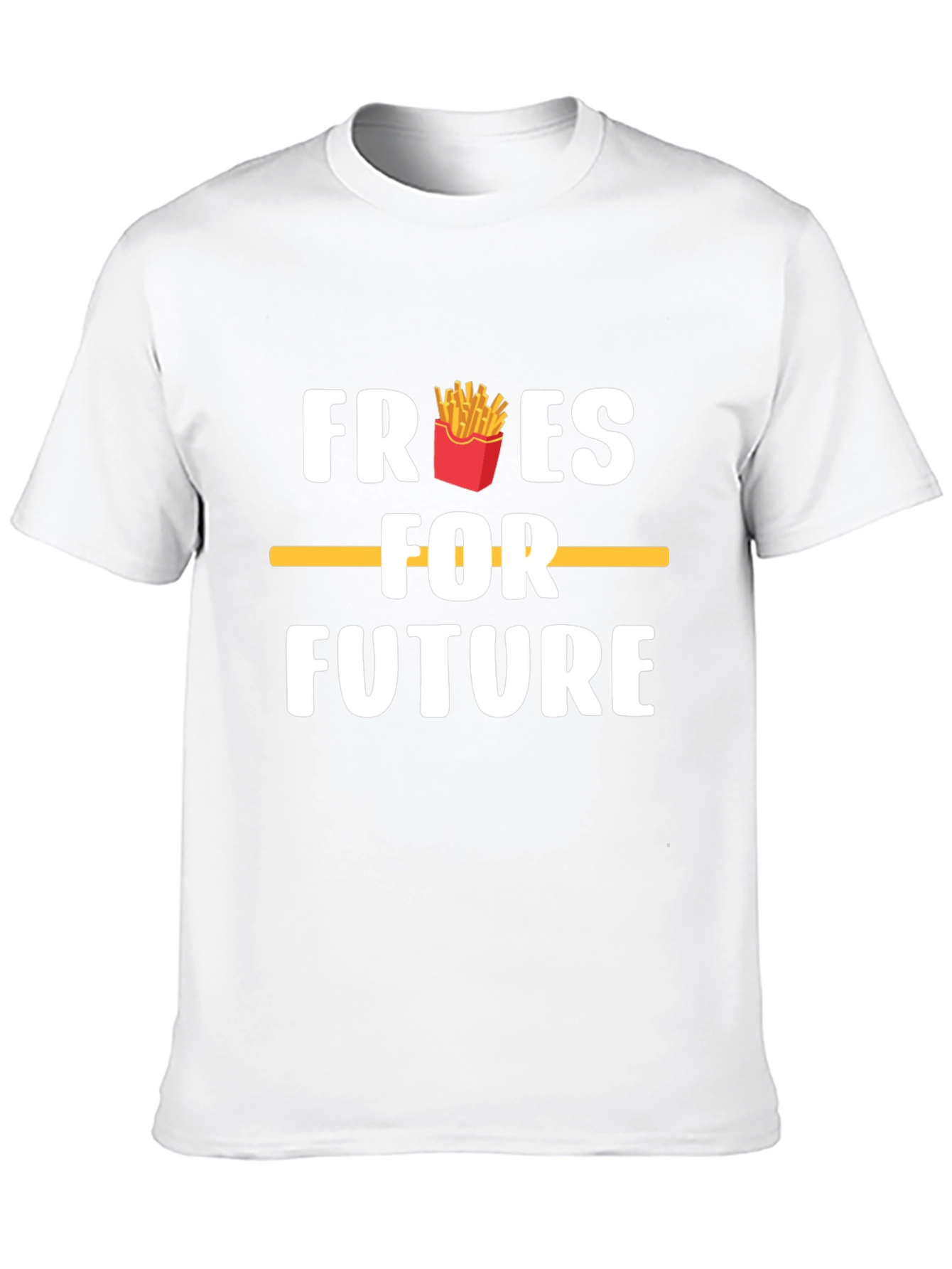 Black Fries for Future Funny Graphic Tee - Unisex view 10