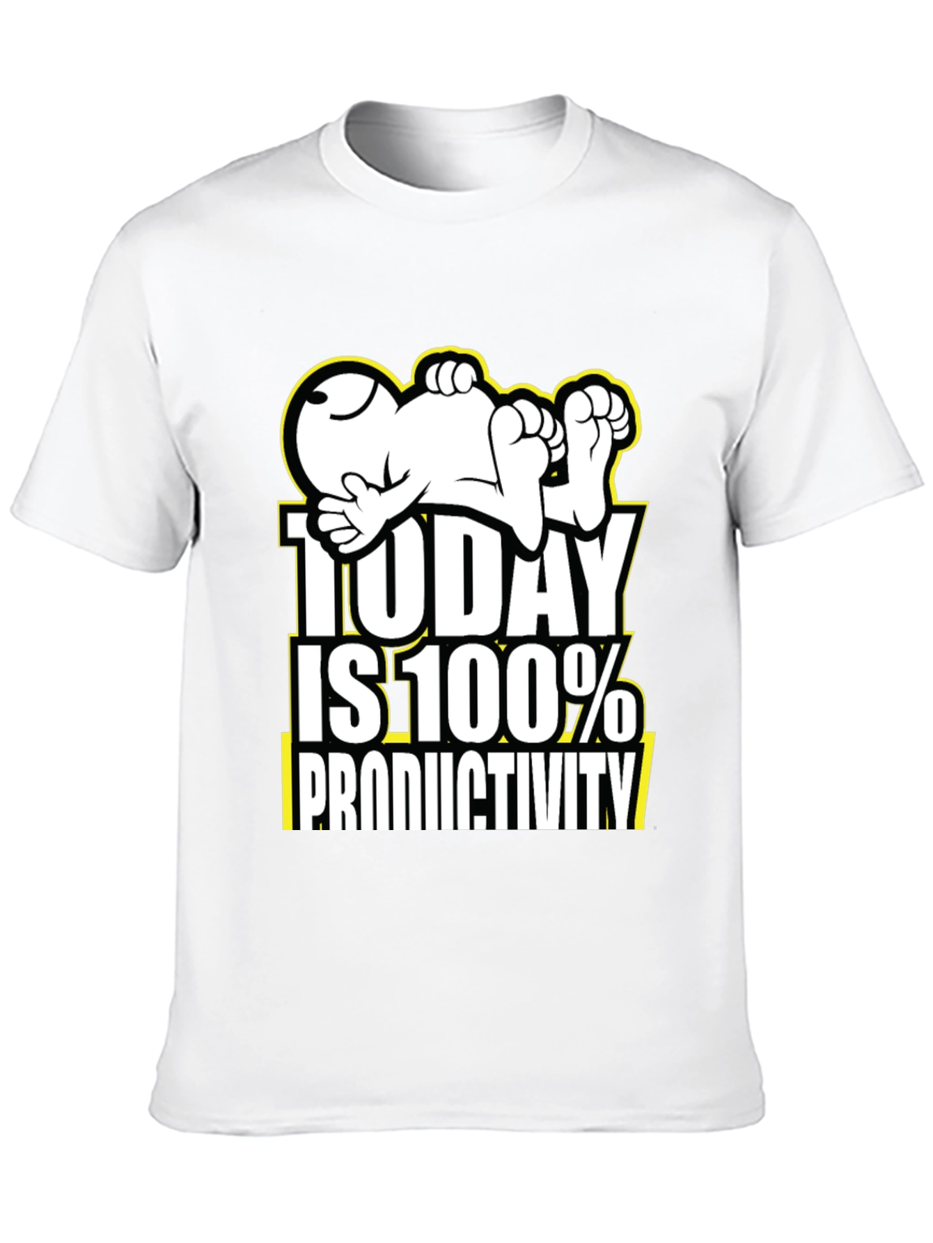 Black Funny Snoopy Today is 100% Productivity T-Shirt view 10