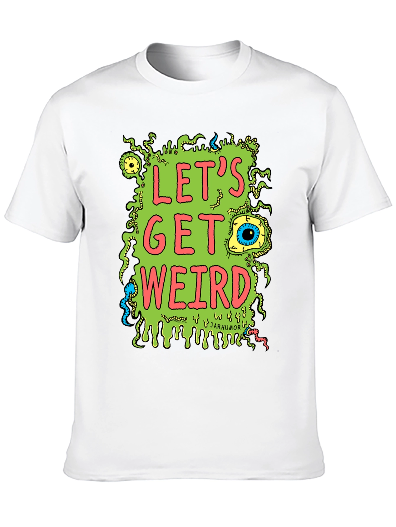 Black Let's Get Weird Graphic T-Shirt view 10