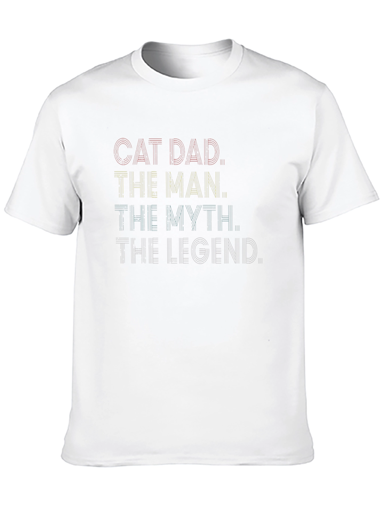 Black Cat Dad Legend T-Shirt view 10