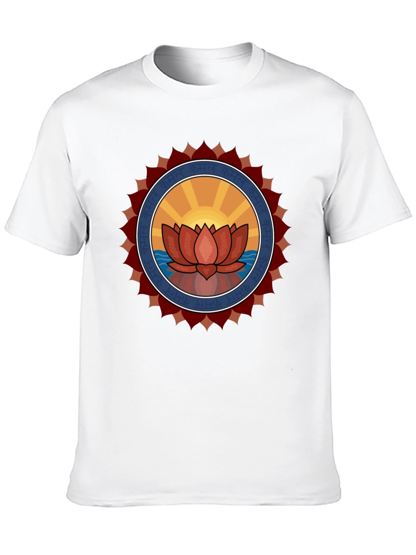Black Lotus Mandala Graphic T-Shirt view 10