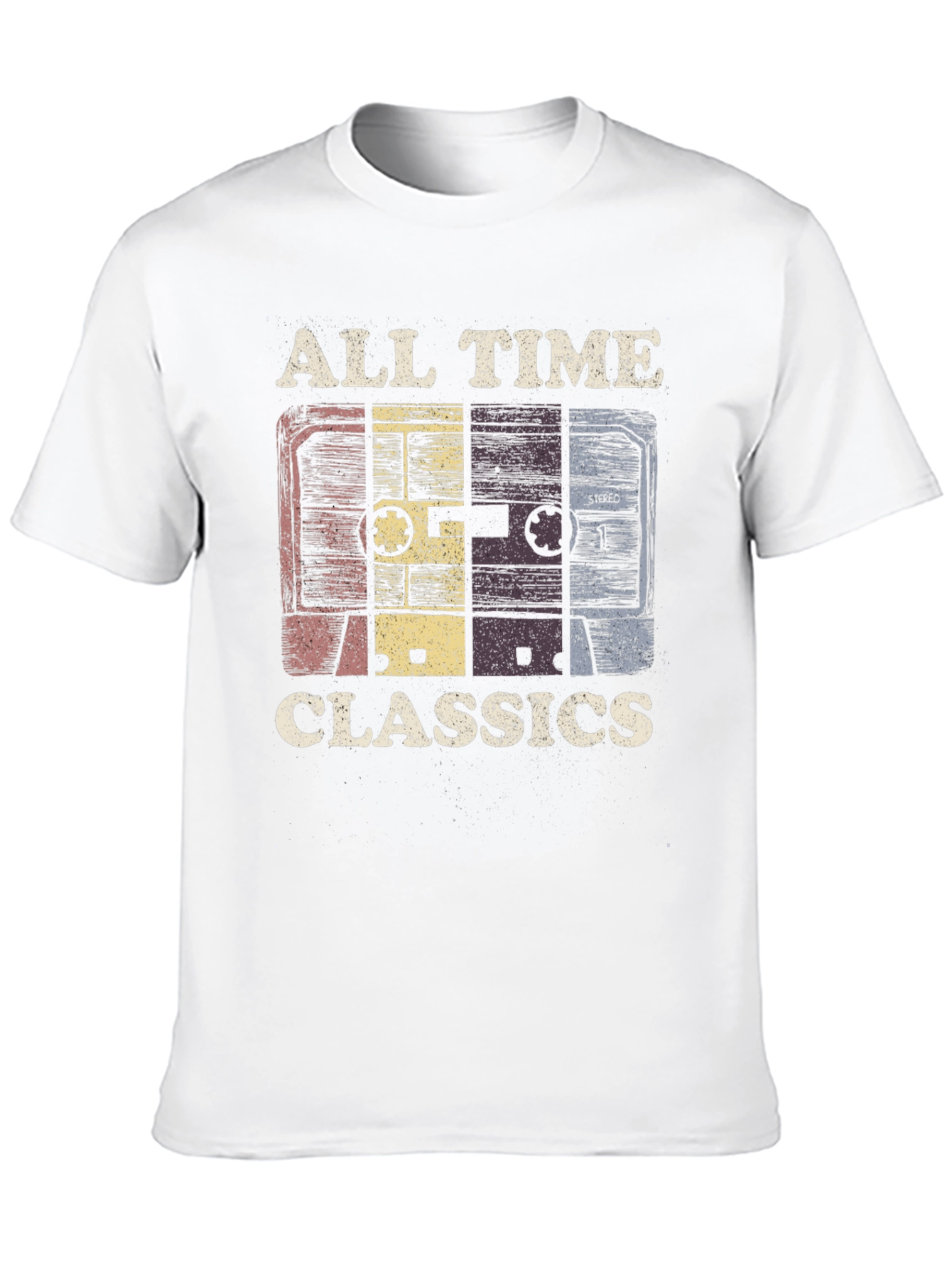 Black Retro Cassette Tape T-Shirt - All Time Classics Tee view 10