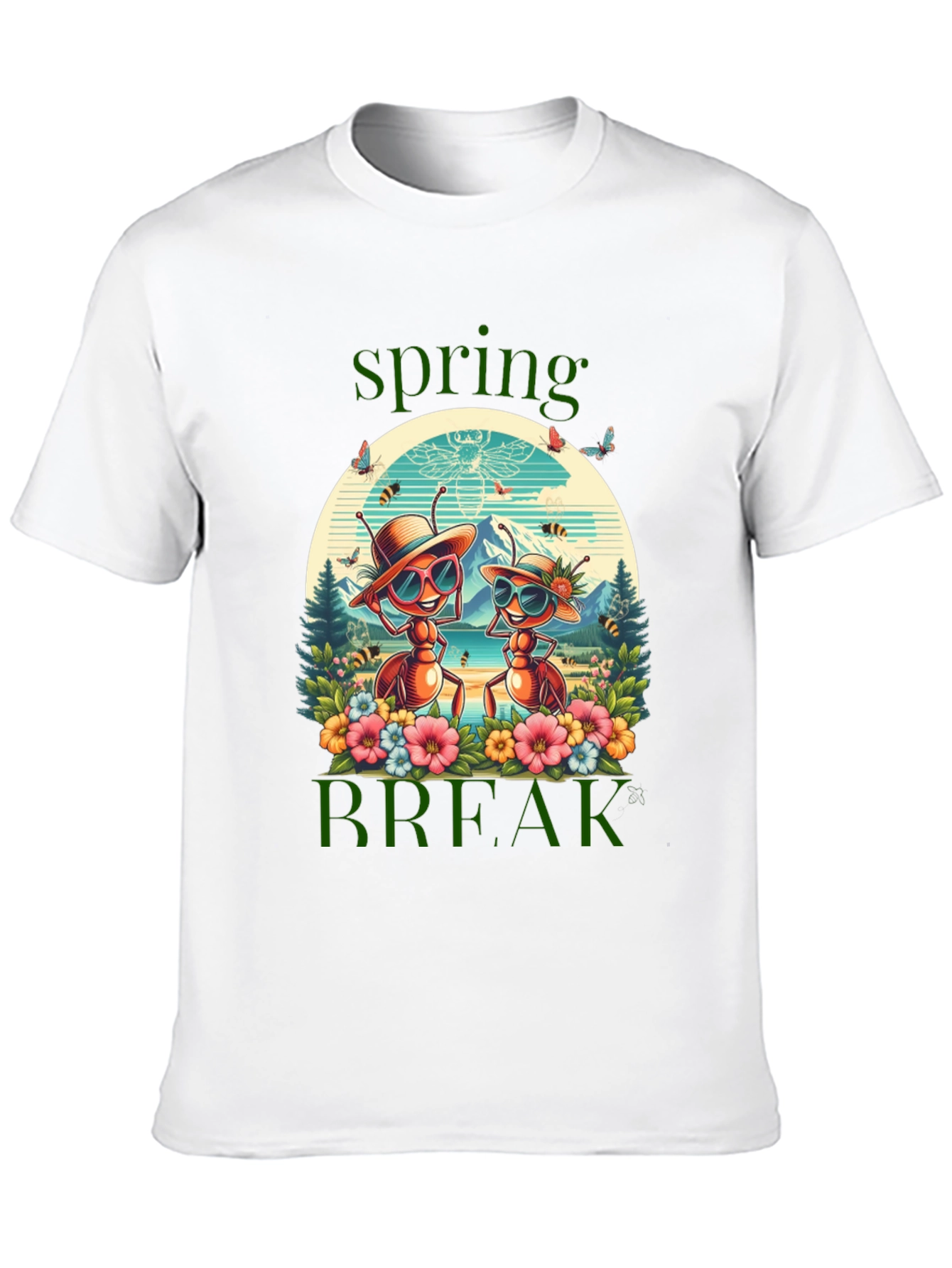 Black Spring Break Ants T-Shirt view 10