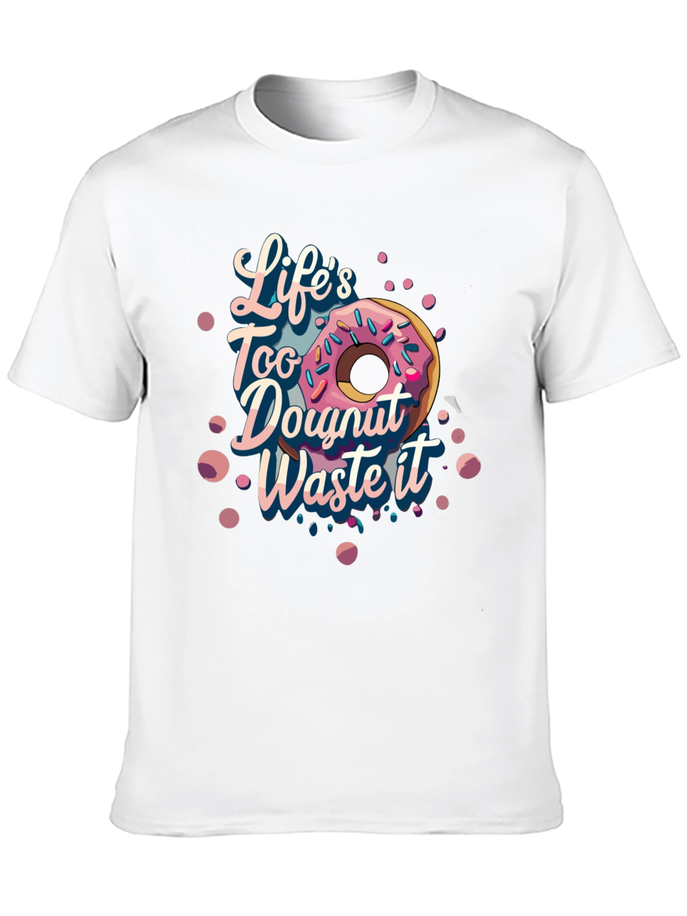 Black Life's Too Doughnut Waste It Graphic Tee view 10