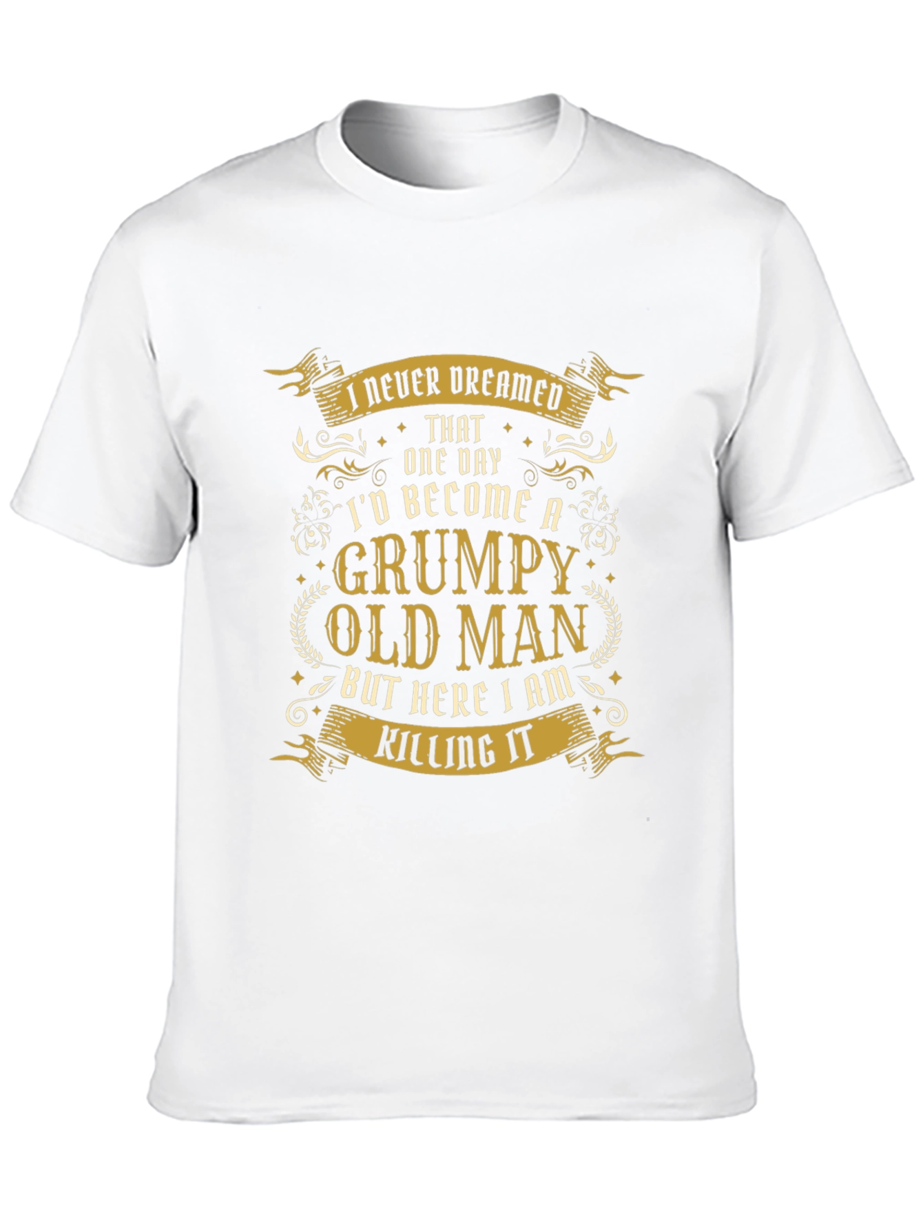 Black Grumpy Old Man T-Shirt - Humorous Novelty Tee view 10