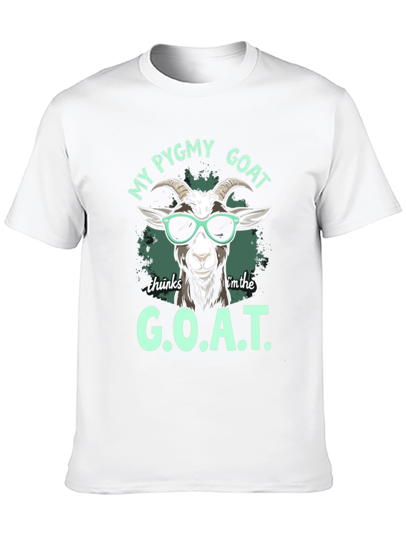 Black My Pygmy Goat Thinks I'm the G.O.A.T. T-Shirt view 10