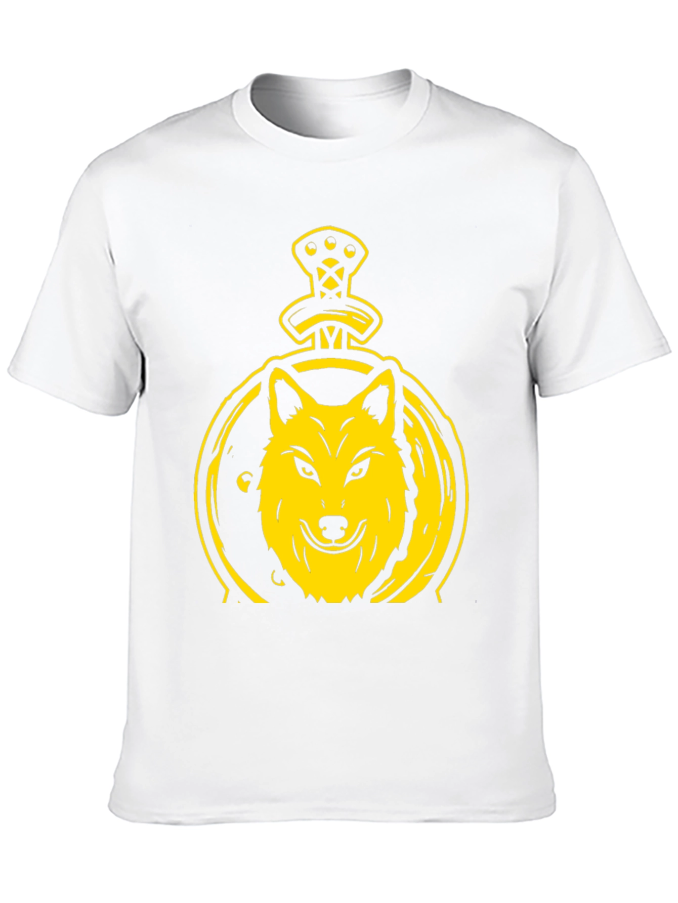 Black Wolf and Sword Graphic T-Shirt - Black view 10