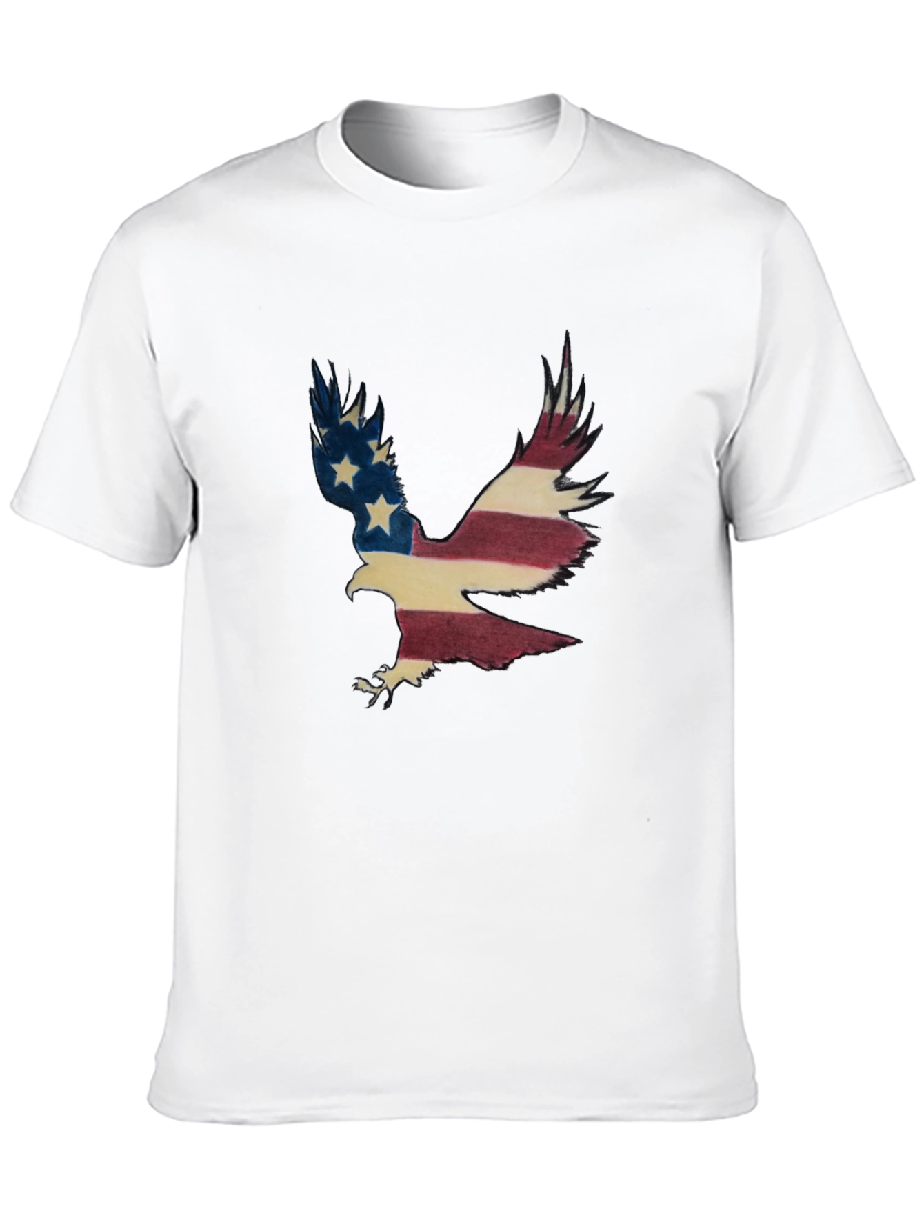 Black American Eagle Flag Graphic T-Shirt view 10