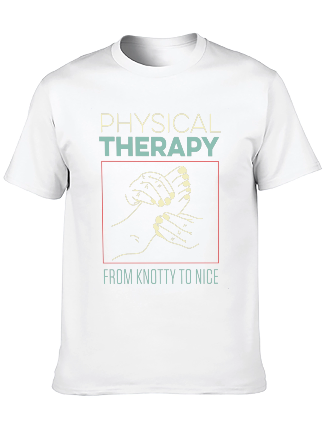 Black Physical Therapy T-Shirt - Knotty to Nice view 10