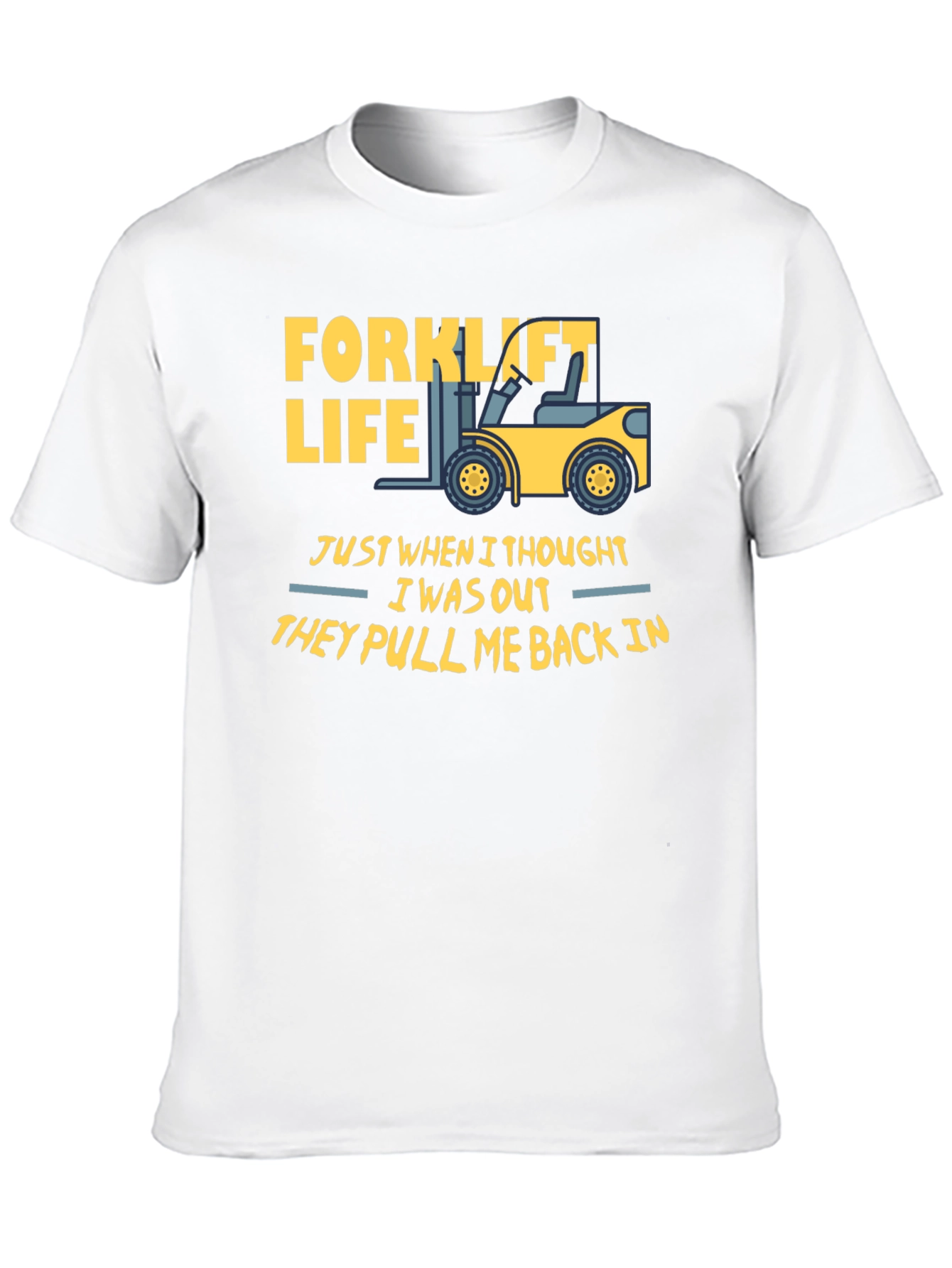 Black Forklift Life T-Shirt - Funny Work Tee view 10