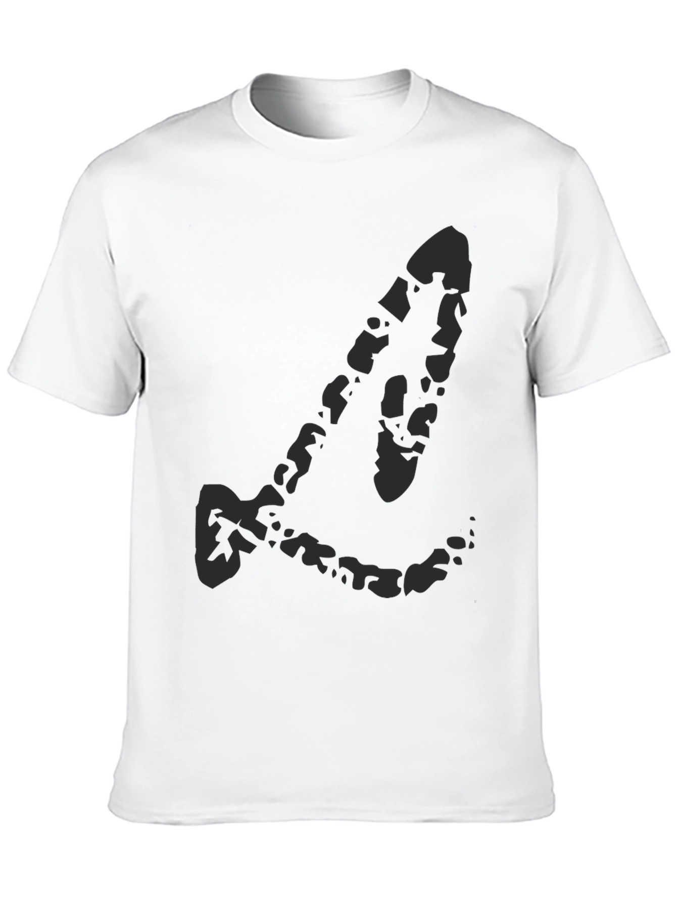 Black Black Graphic Print Crew Neck T-Shirt view 10