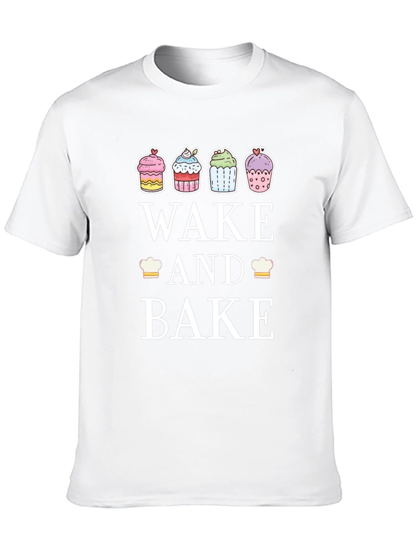 Black Wake and Bake Cupcake T-Shirt view 10