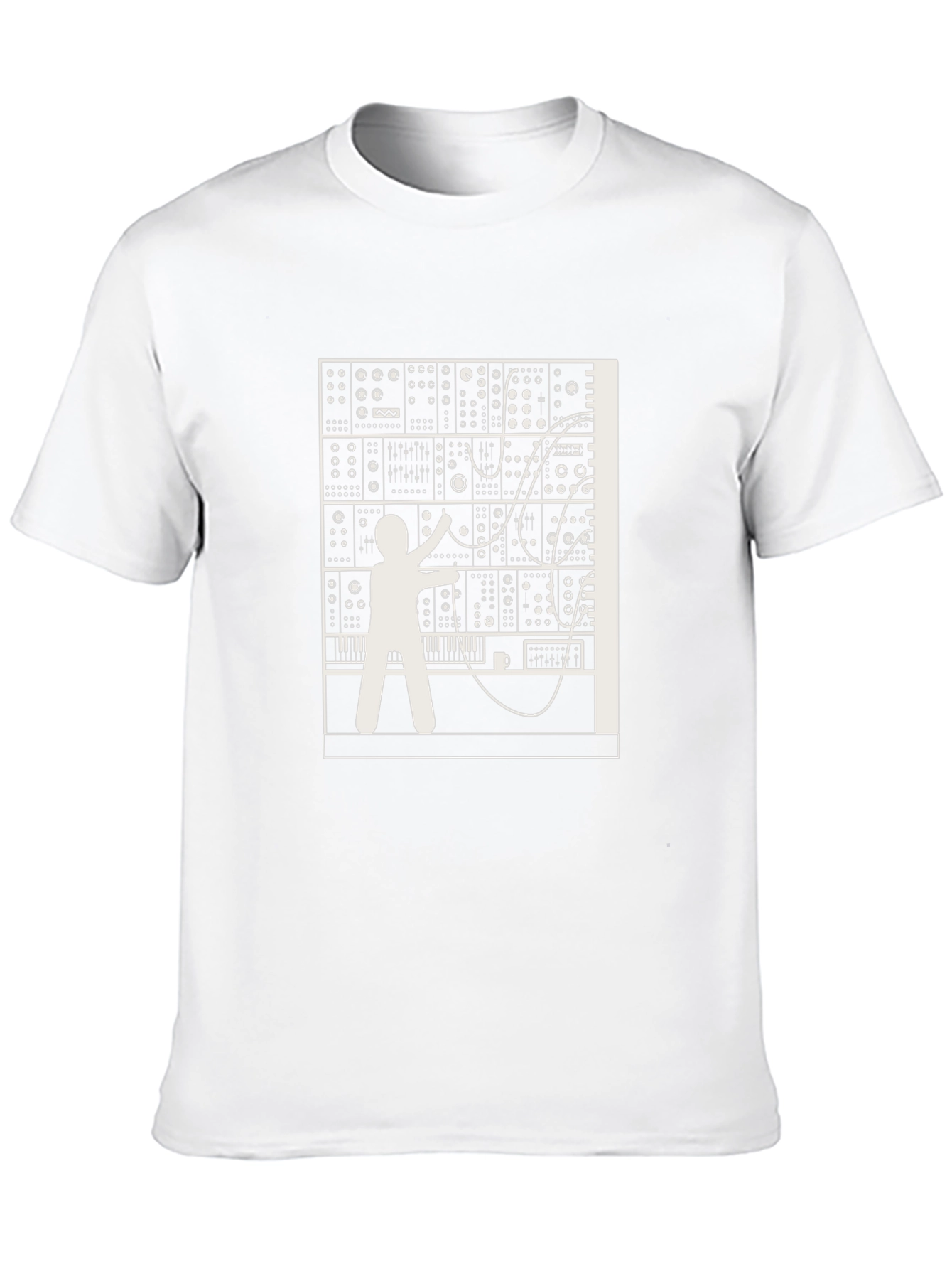 Black Modular Synthesizer Graphic Tee - Black view 10