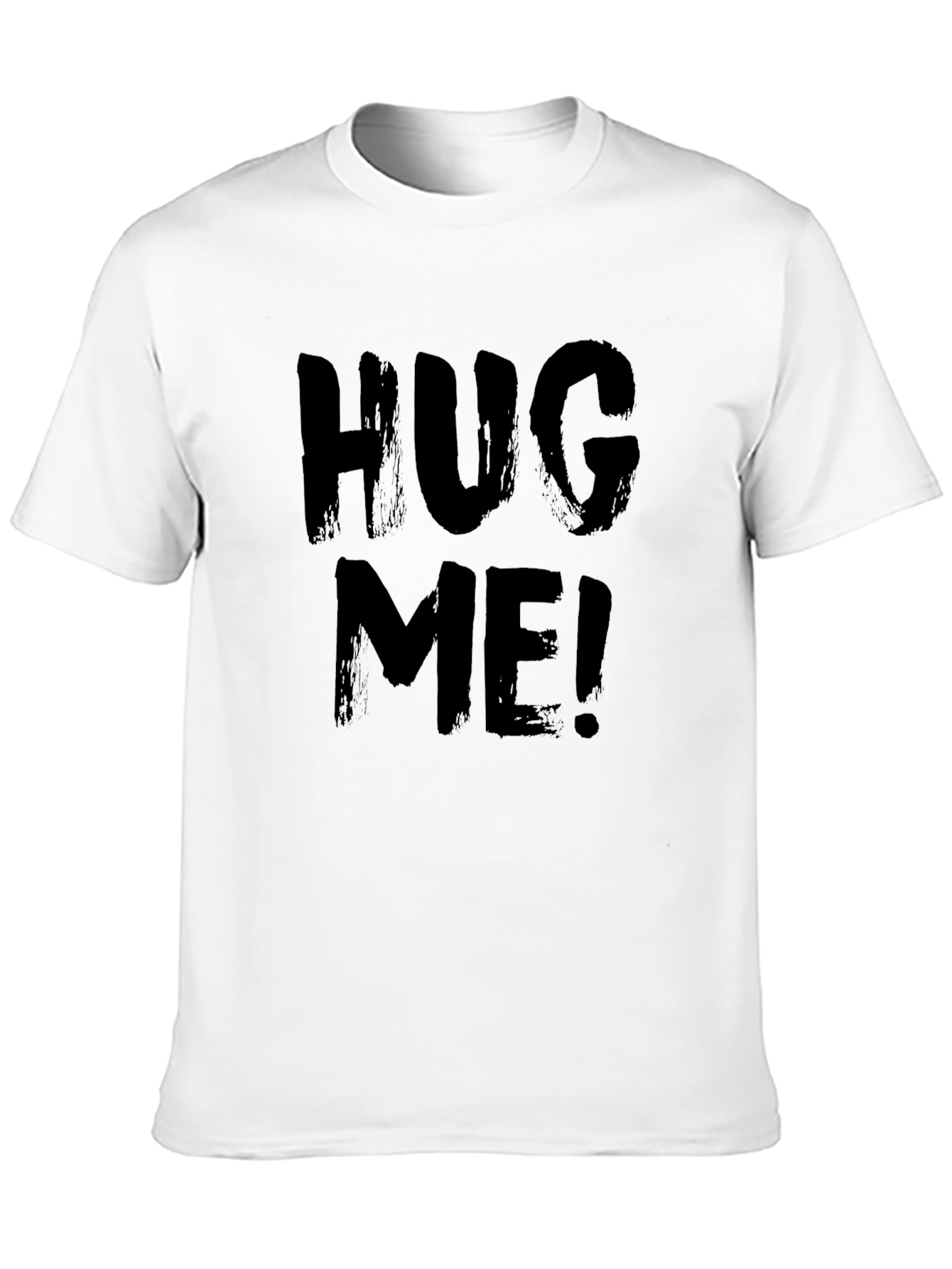 Black Hug Me Black Graphic T-Shirt - Soft Cotton Blend Tee view 10
