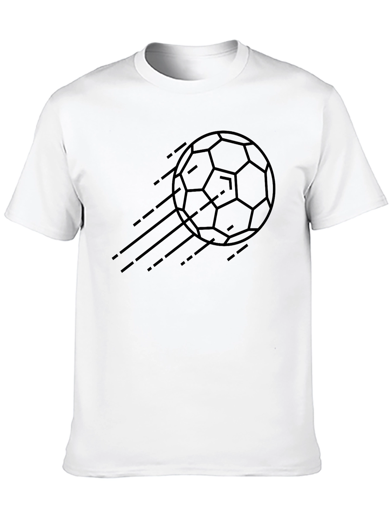 Black Black Soccer Ball Graphic Tee view 10