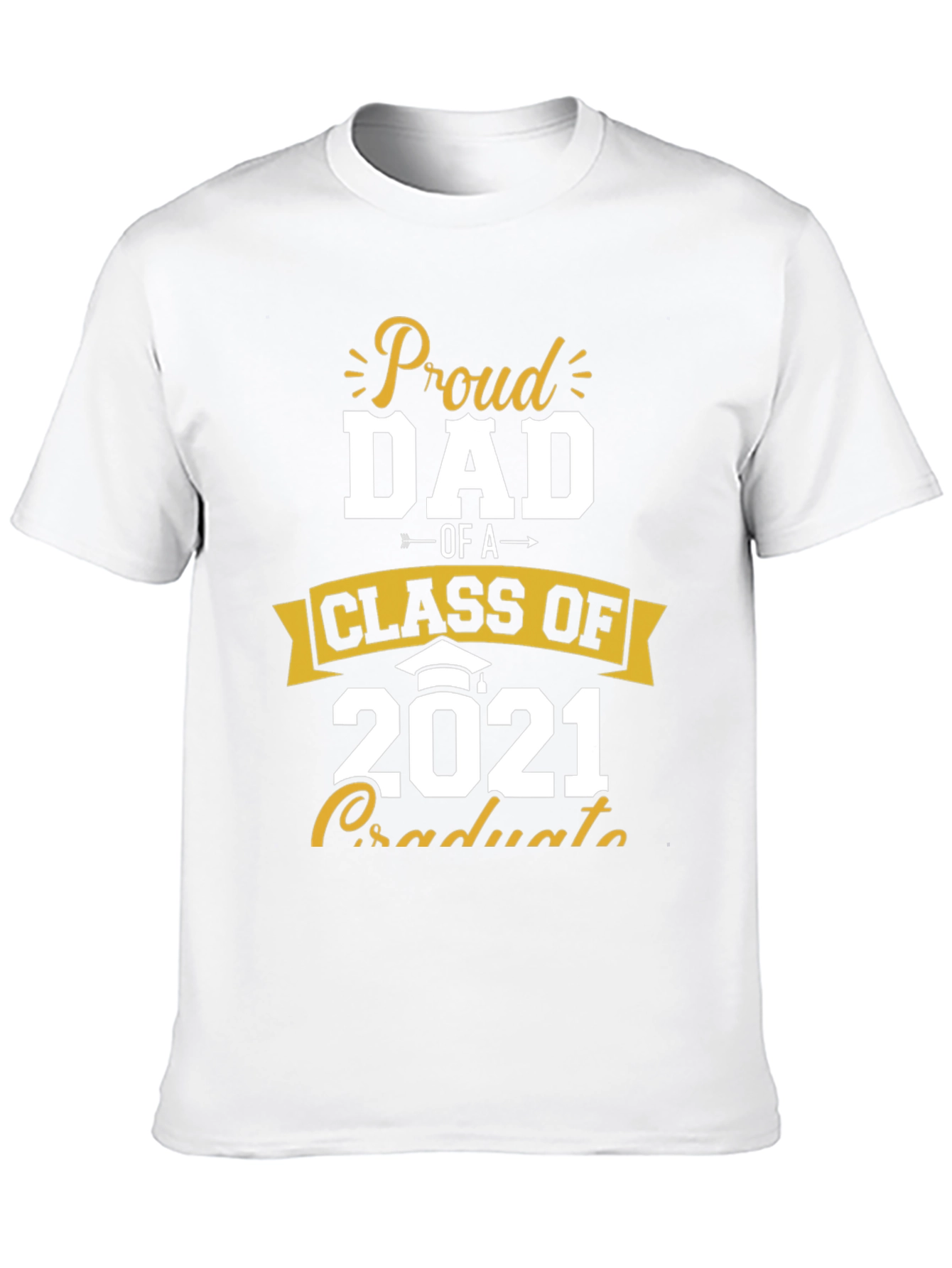 Black Proud Dad Class of 2021 Graduate T-Shirt view 10