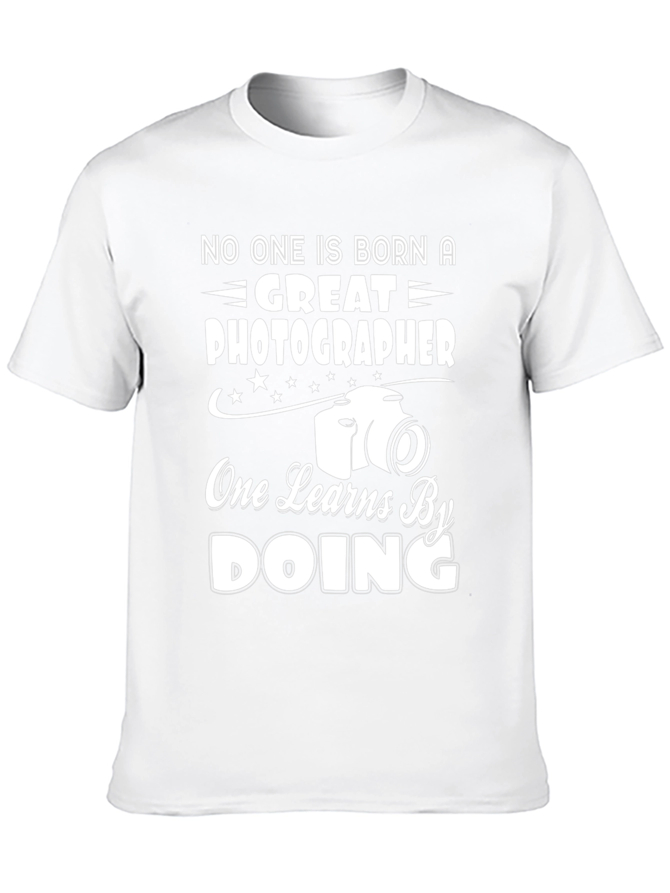 Black Photographer T-Shirt - Great Photographer One Learns By Doing view 10