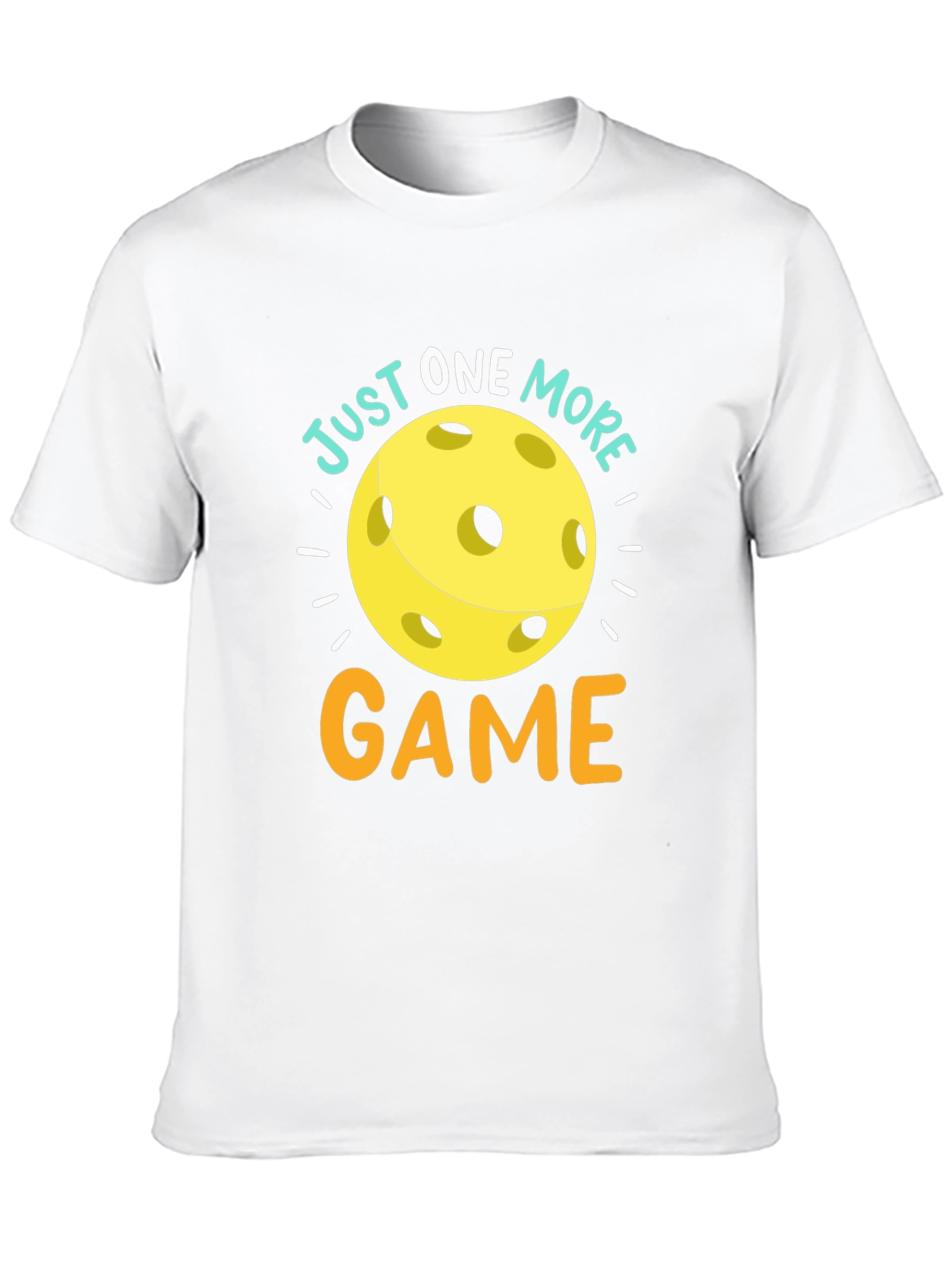 Black Just One More Game Pickleball T-Shirt view 10