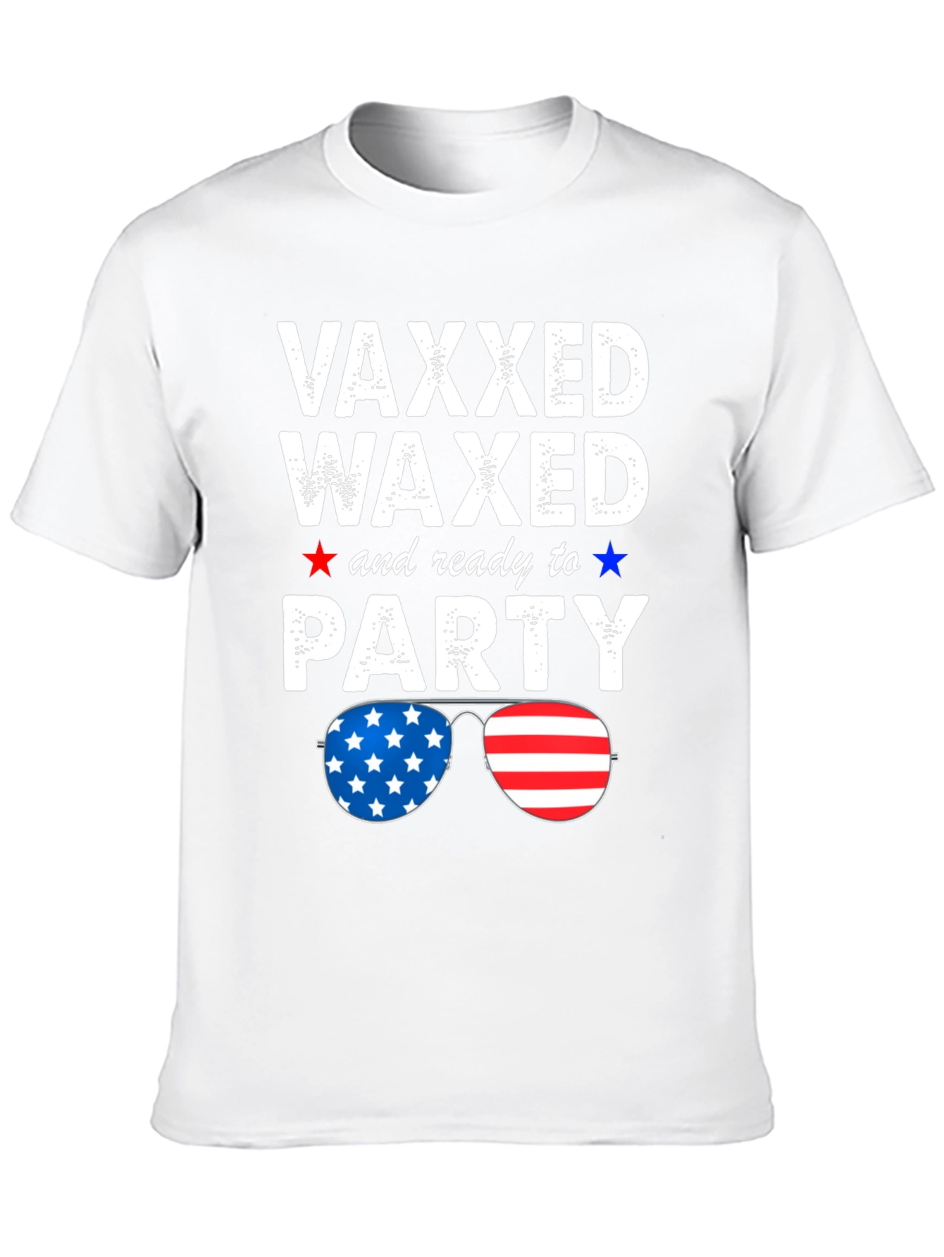 Black Vaxxed Waxed & Ready to Party Patriotic Tee view 10