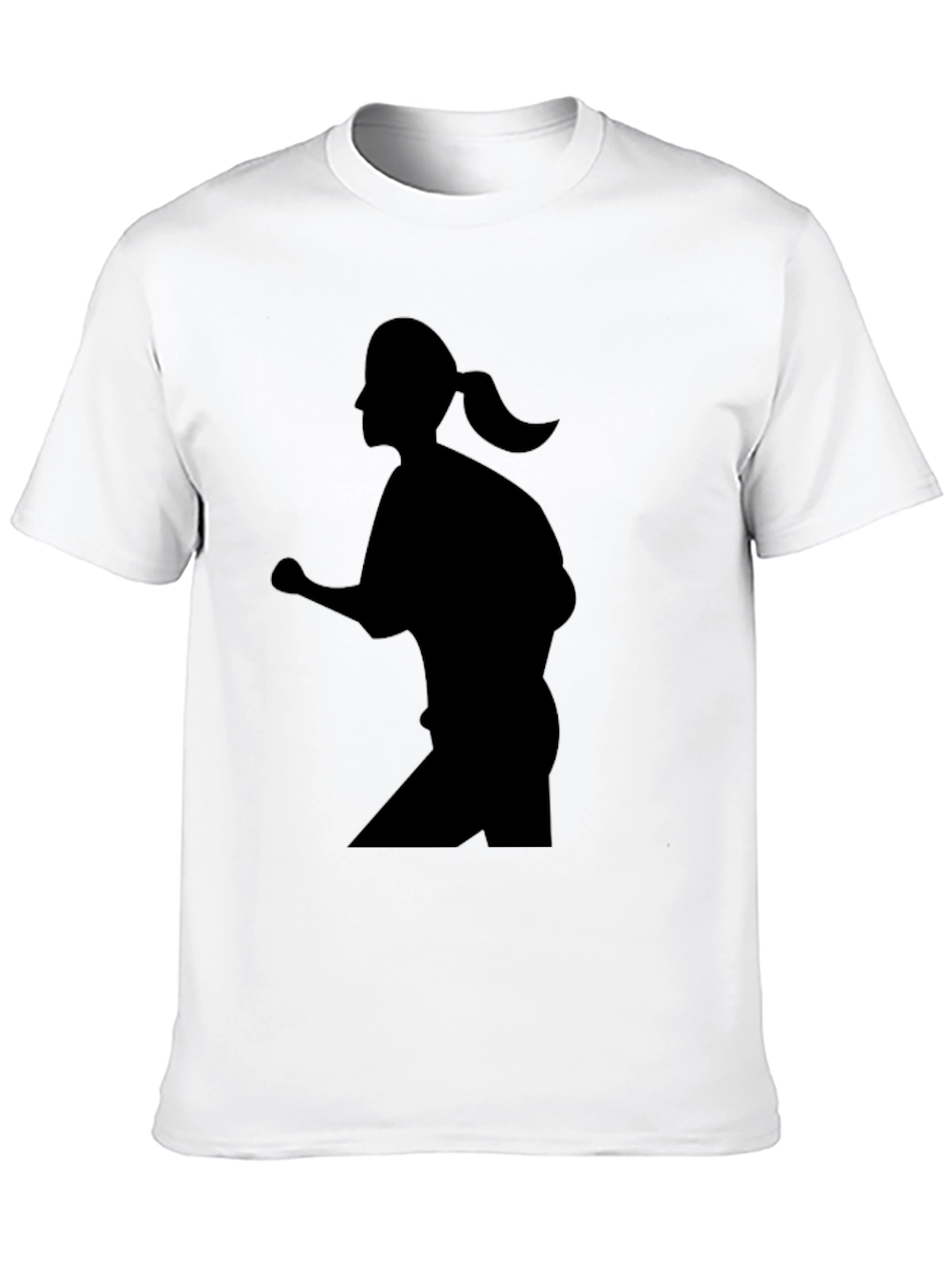 Black Silhouette Runner Black T-Shirt view 10