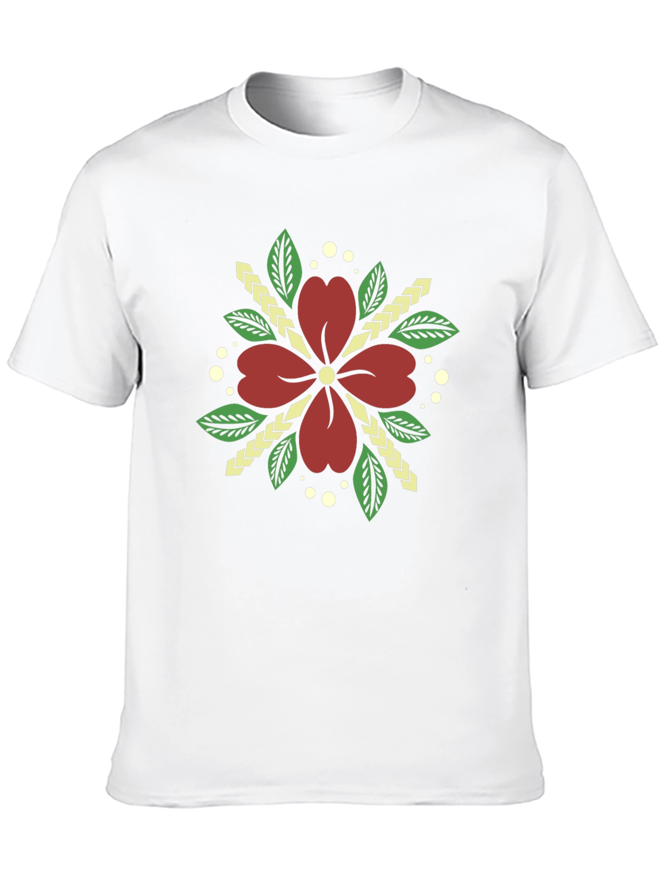 Black Floral Print Black T-Shirt view 10