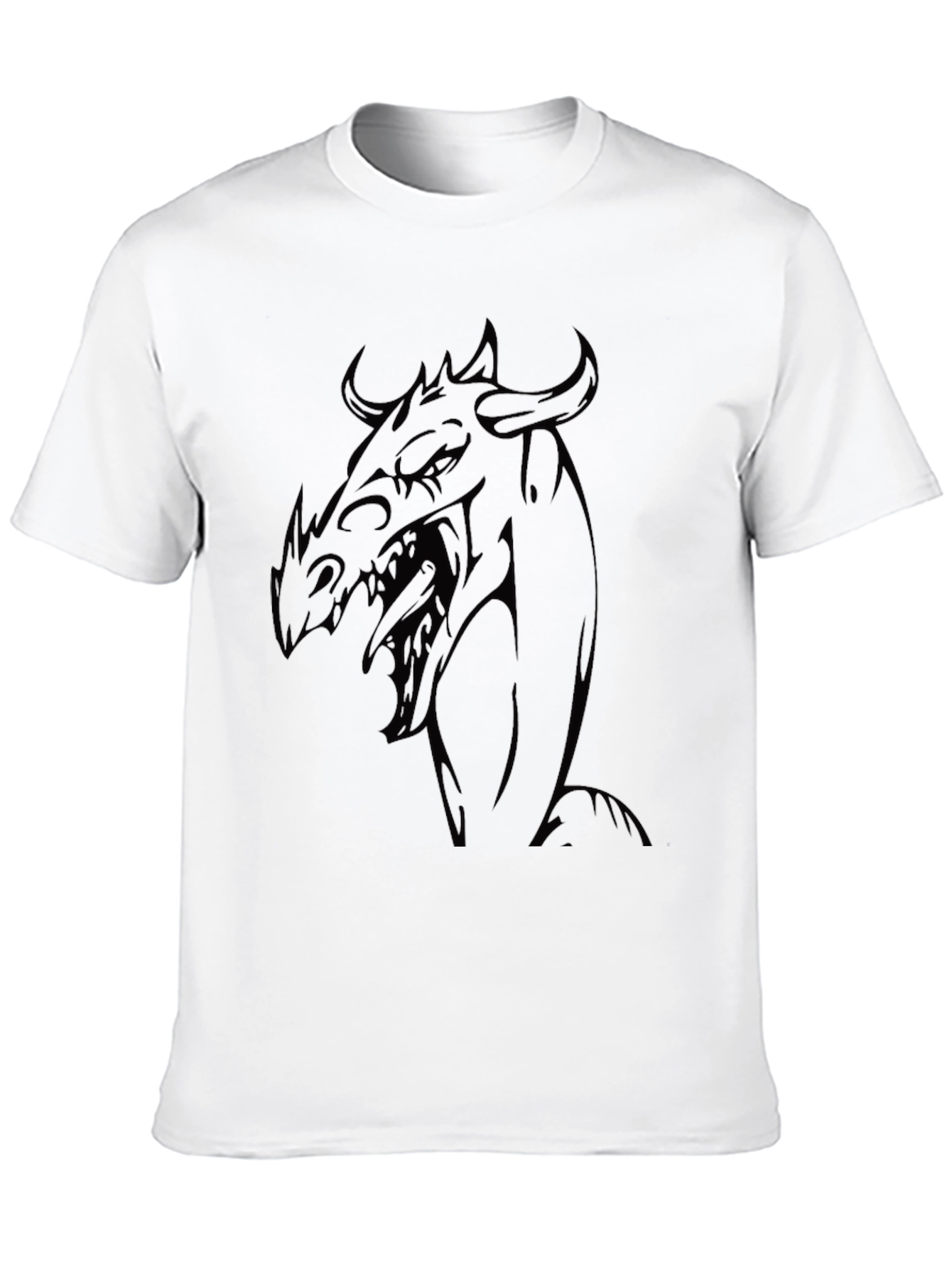 Black Dragon Graphic Tee - Men's Black T-Shirt view 10