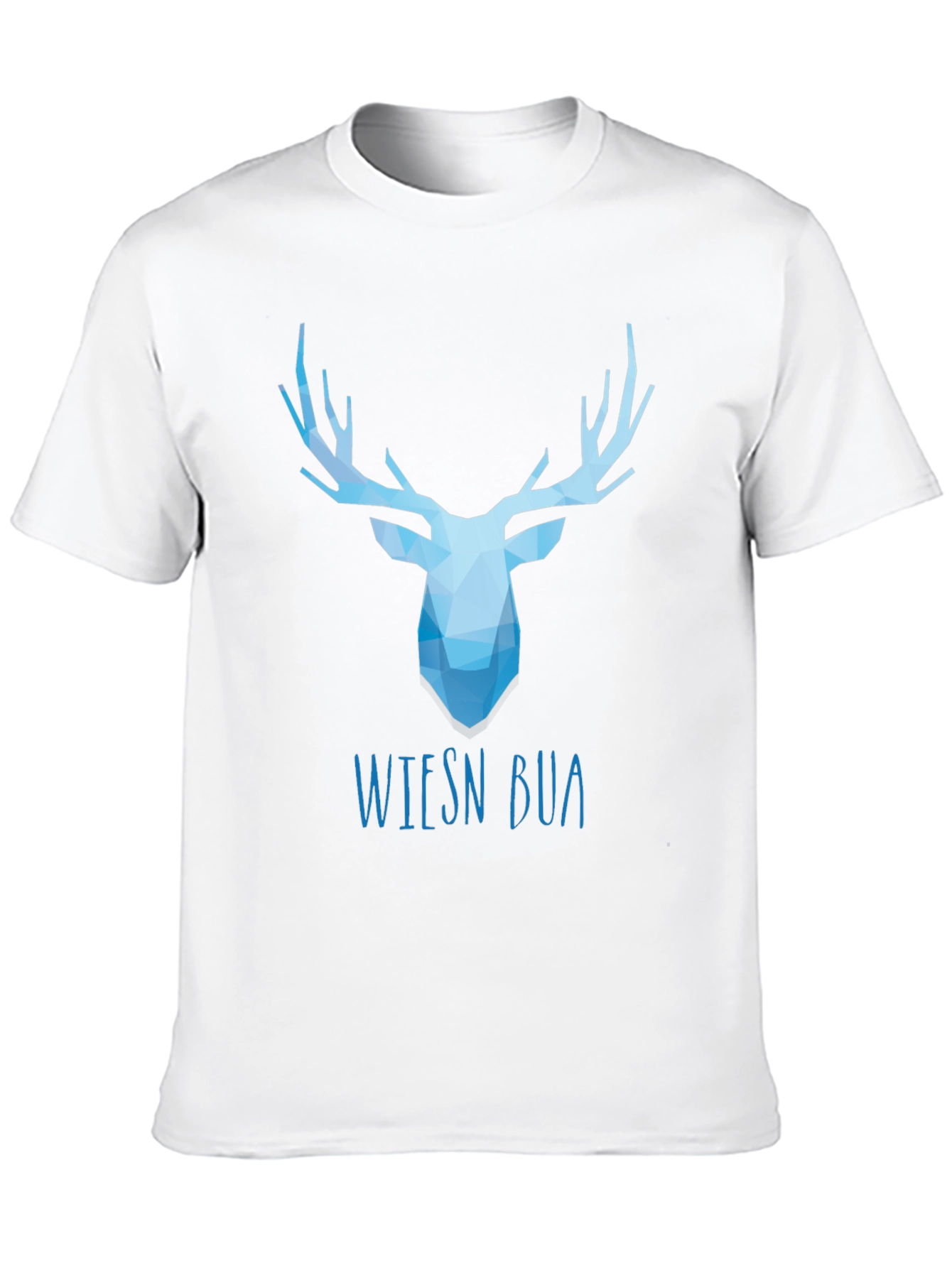 Black Geometric Stag Tee - Wiesn Bua Black T-Shirt view 10