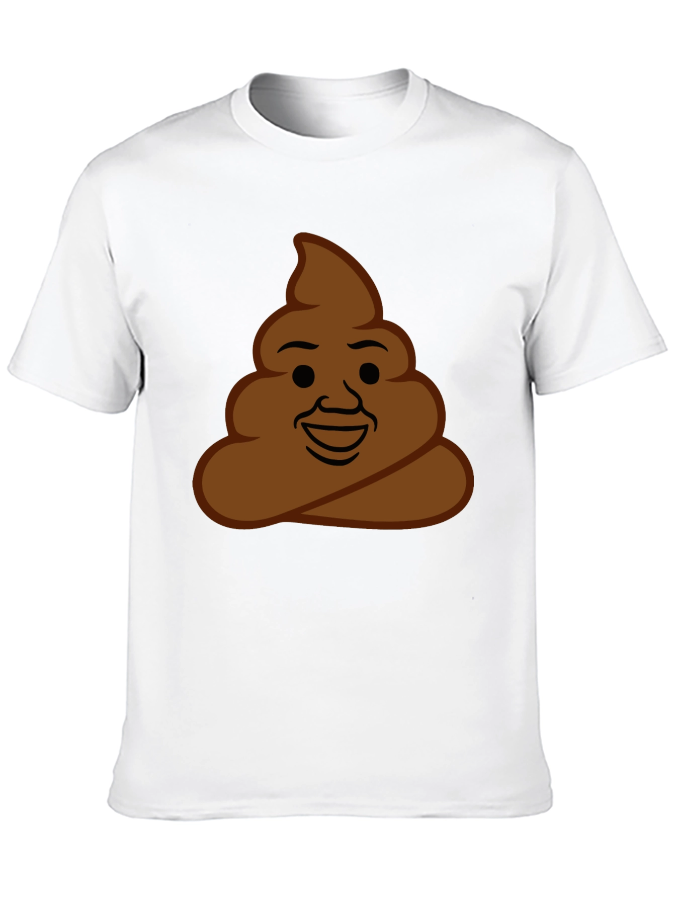 Black Poop Emoji Graphic Tee - Funny Unisex T-Shirt view 10